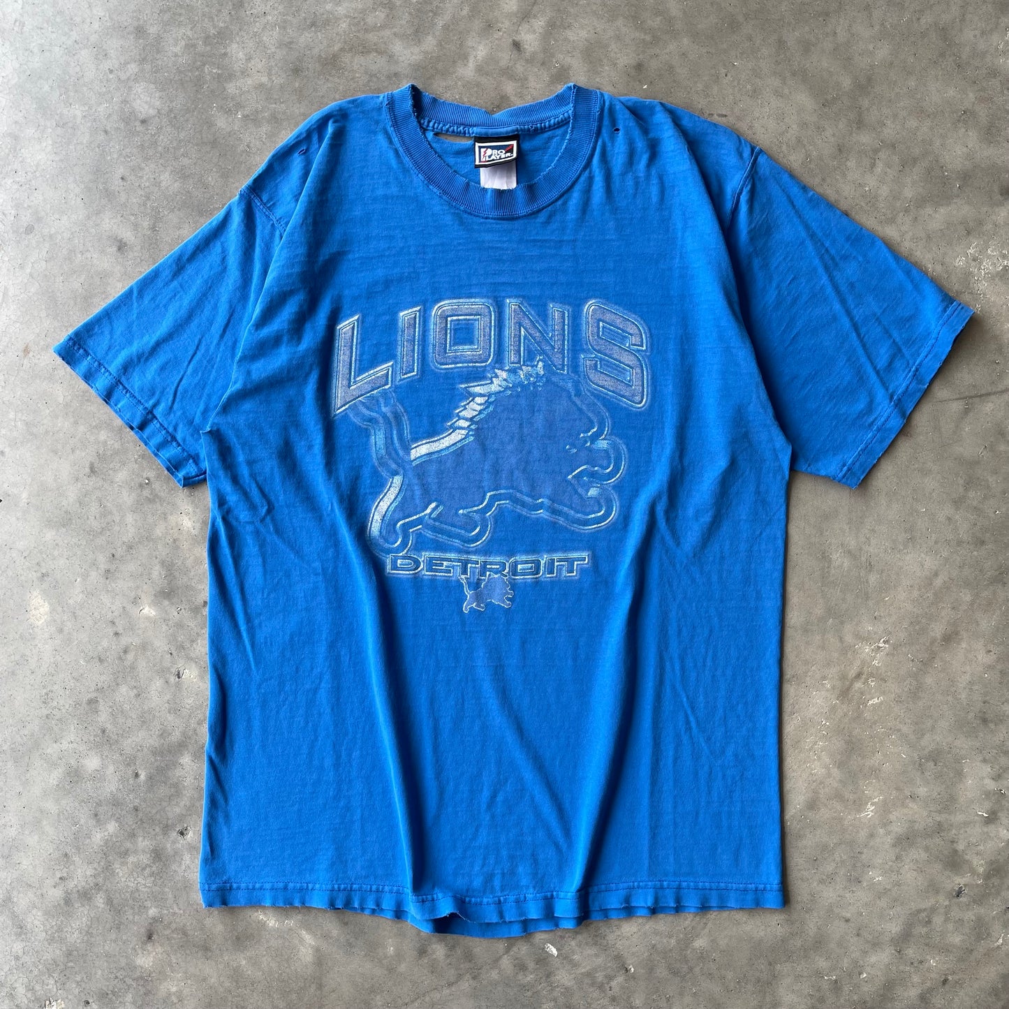 (M/L) Vintage Detroit Lions Thrashed Tee