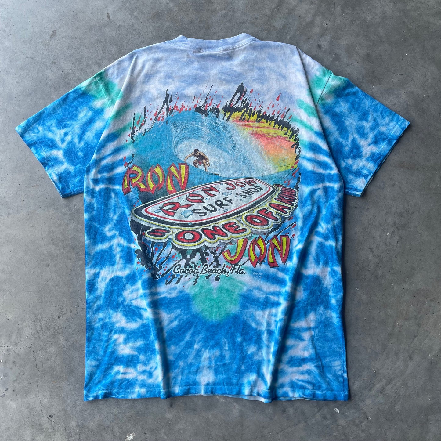 (XL/2XL) 90s Ron Jon Tie Dye Graphic Tee