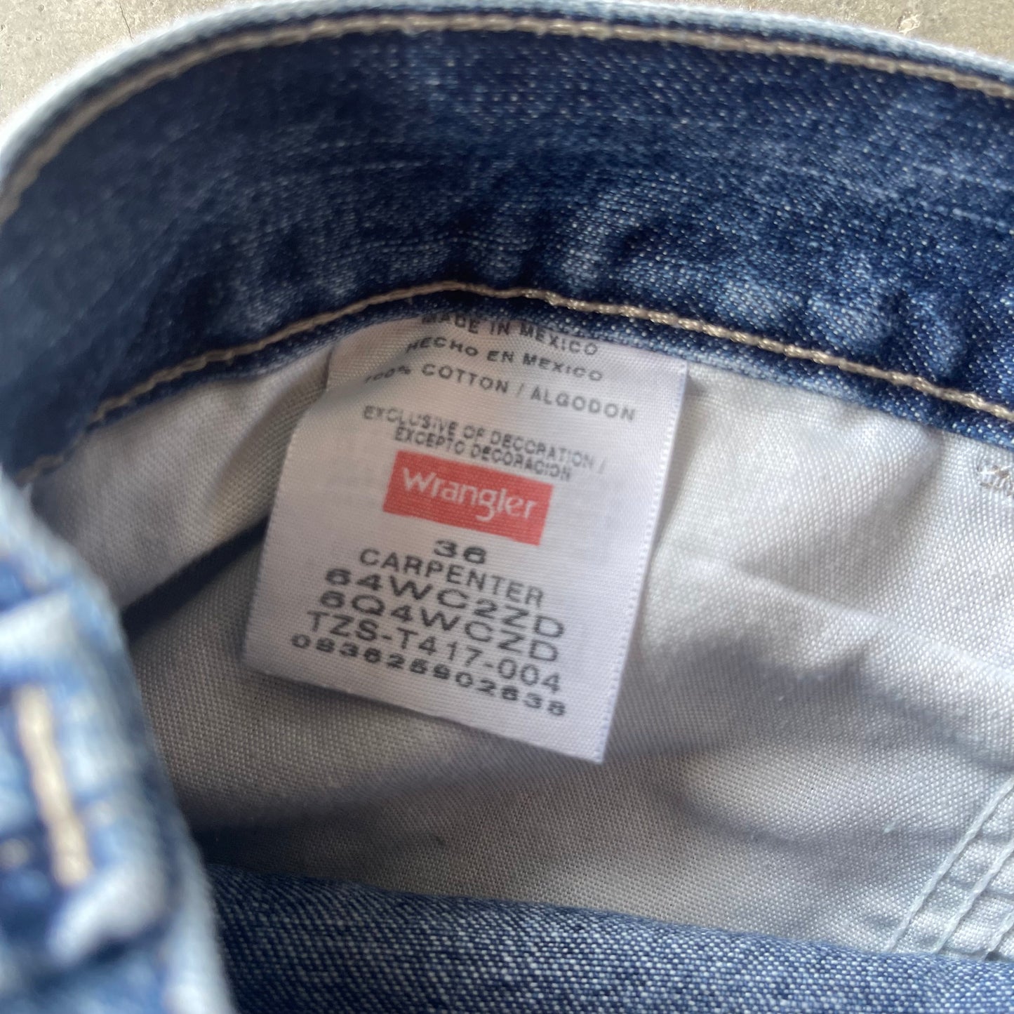 (36W) Wrangler Carpenter Denim Jorts