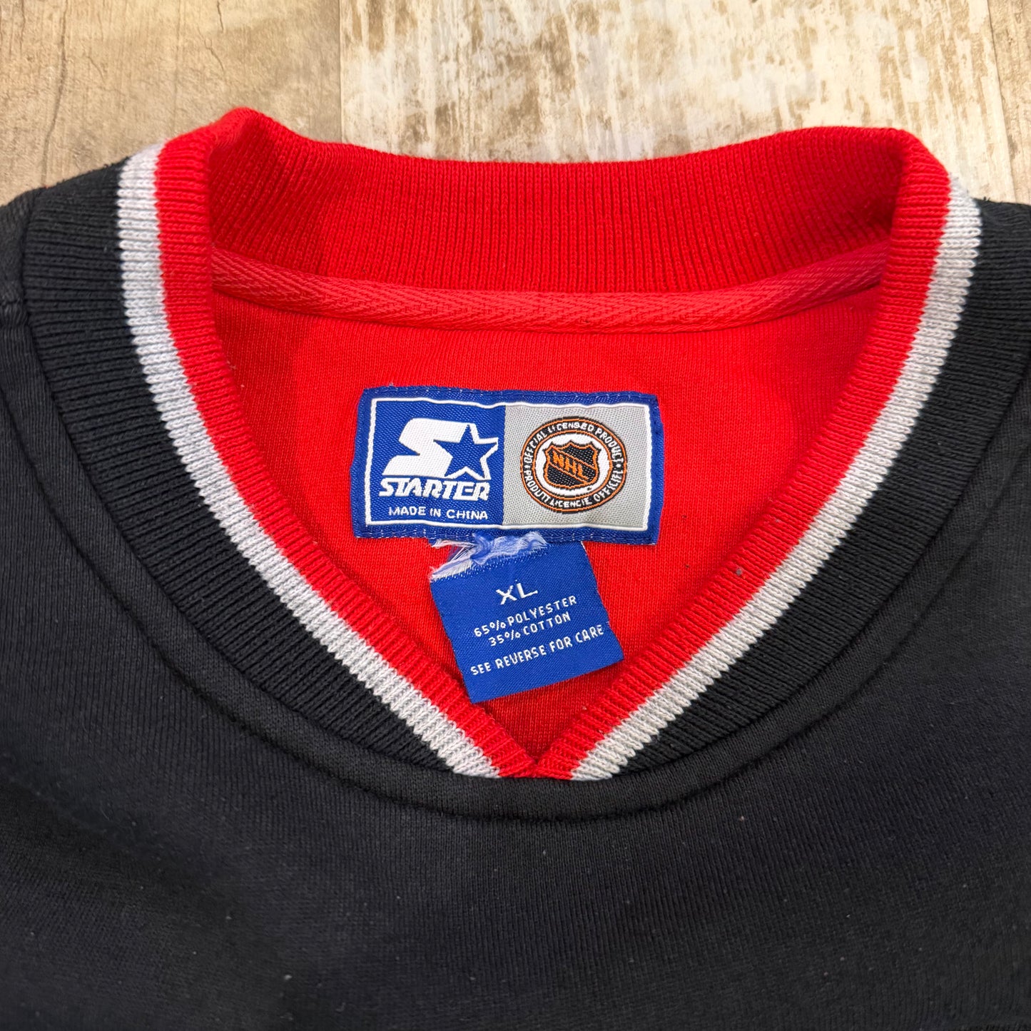 (XL) Vintage 1990s Chicago Blackhawks Starter Crewneck