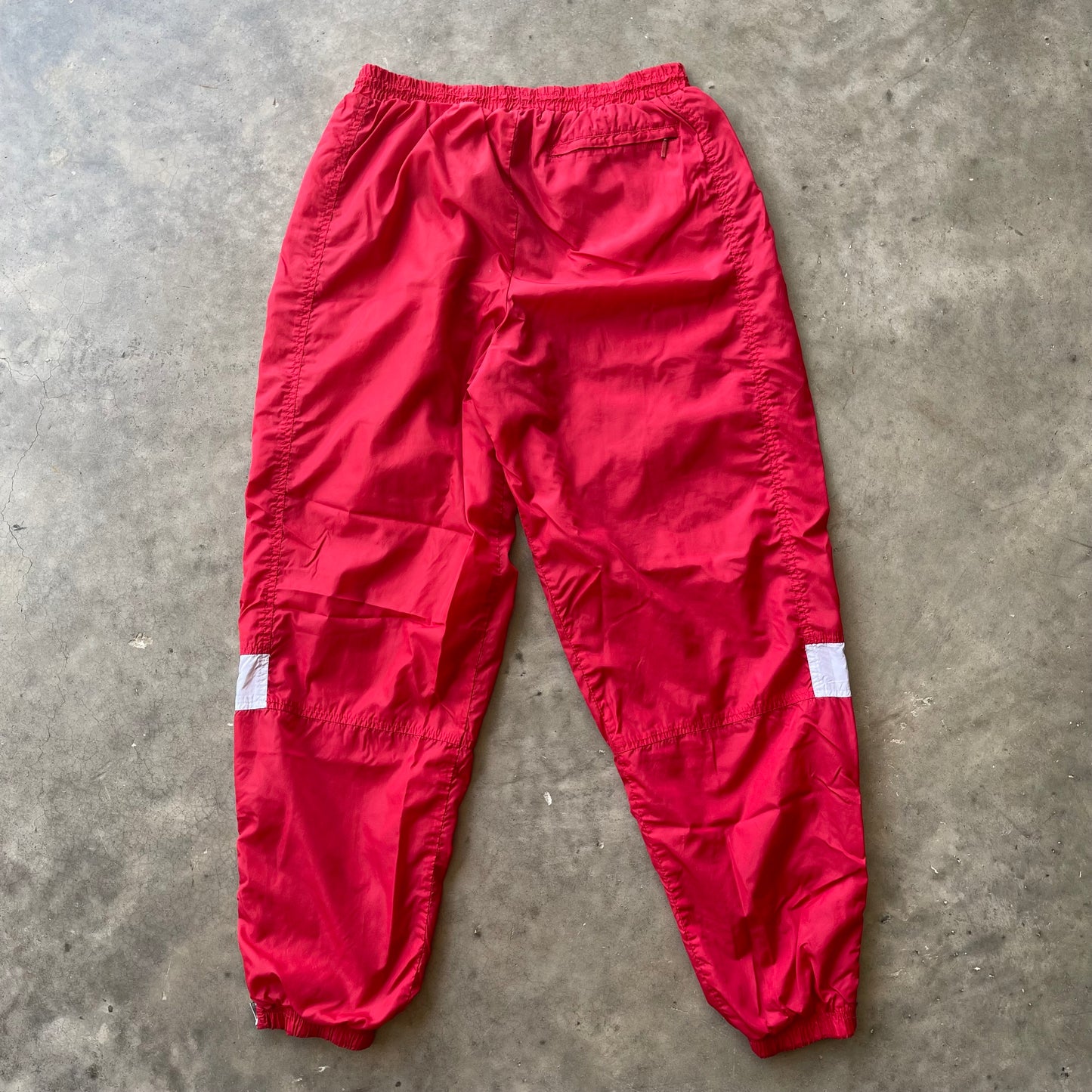 (M) 90s Red Nike Scrunched Track Pants