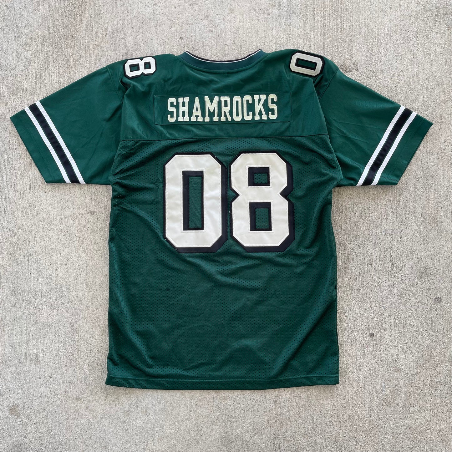(L) 00s Steve & Barry's 'Shamrocks' Green Football Jersey