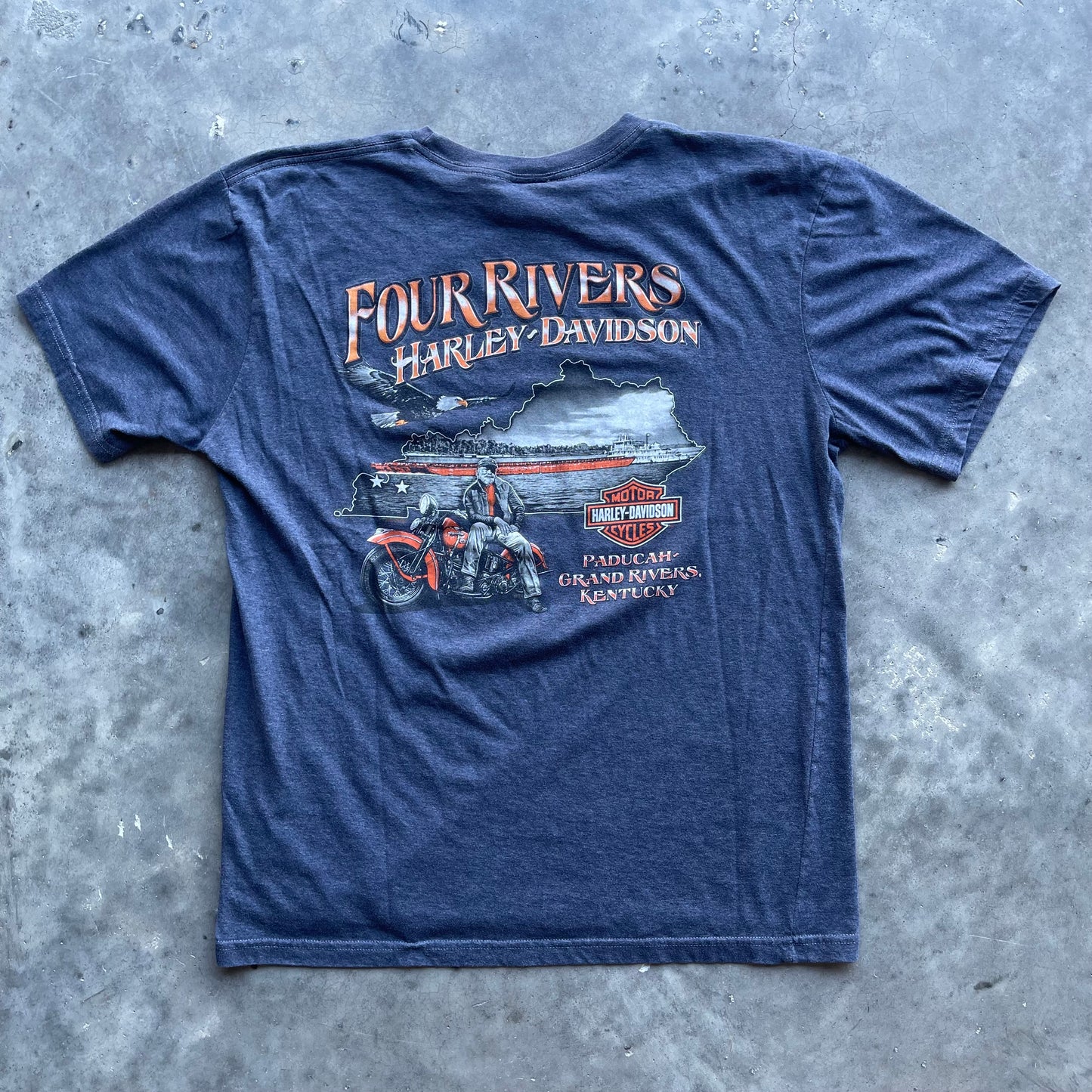 (M) Harley Davidson Biker Girl Tee