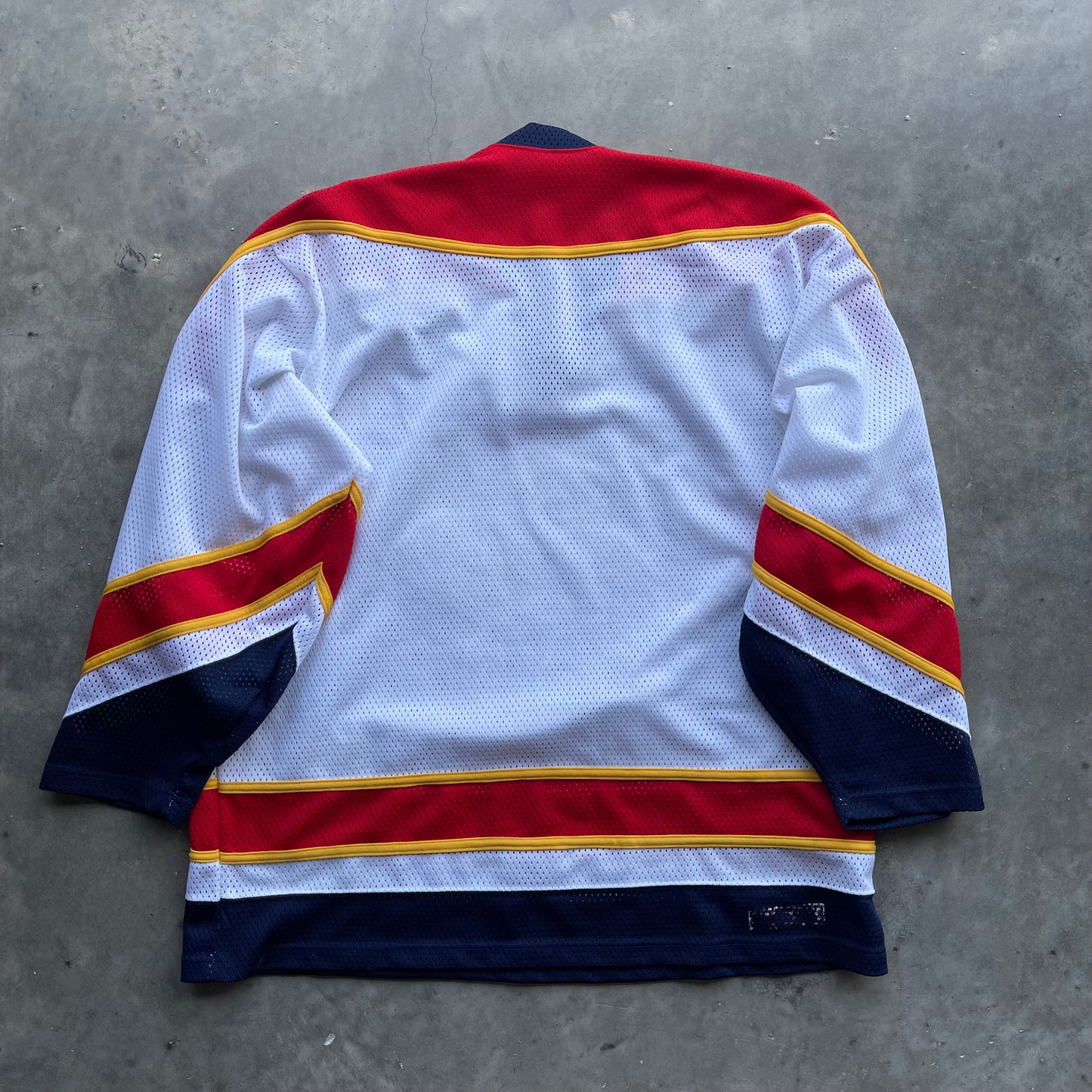 (XL) 90s Florida Panthers NHL White/Red Hockey Jersey