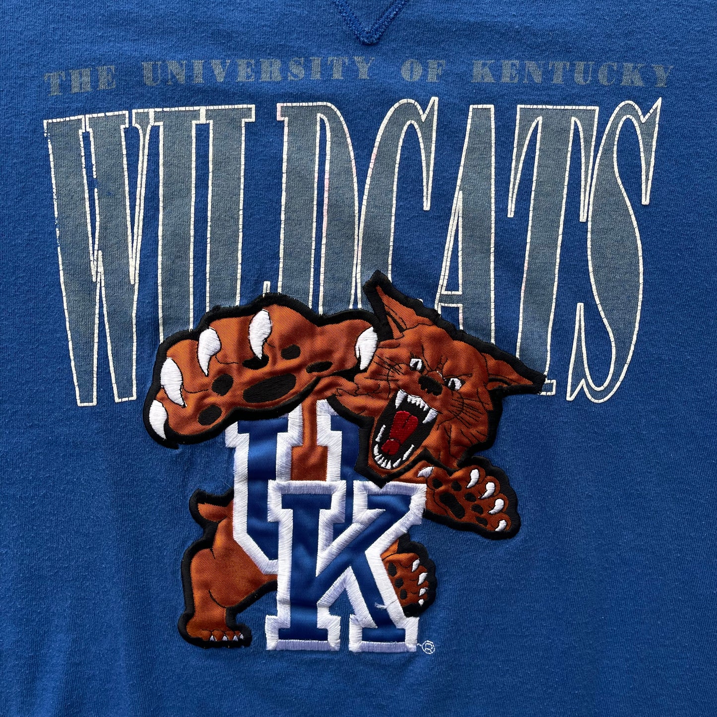 (M) 90s University of Kentucky Wildcats Embroidered Logo Tee