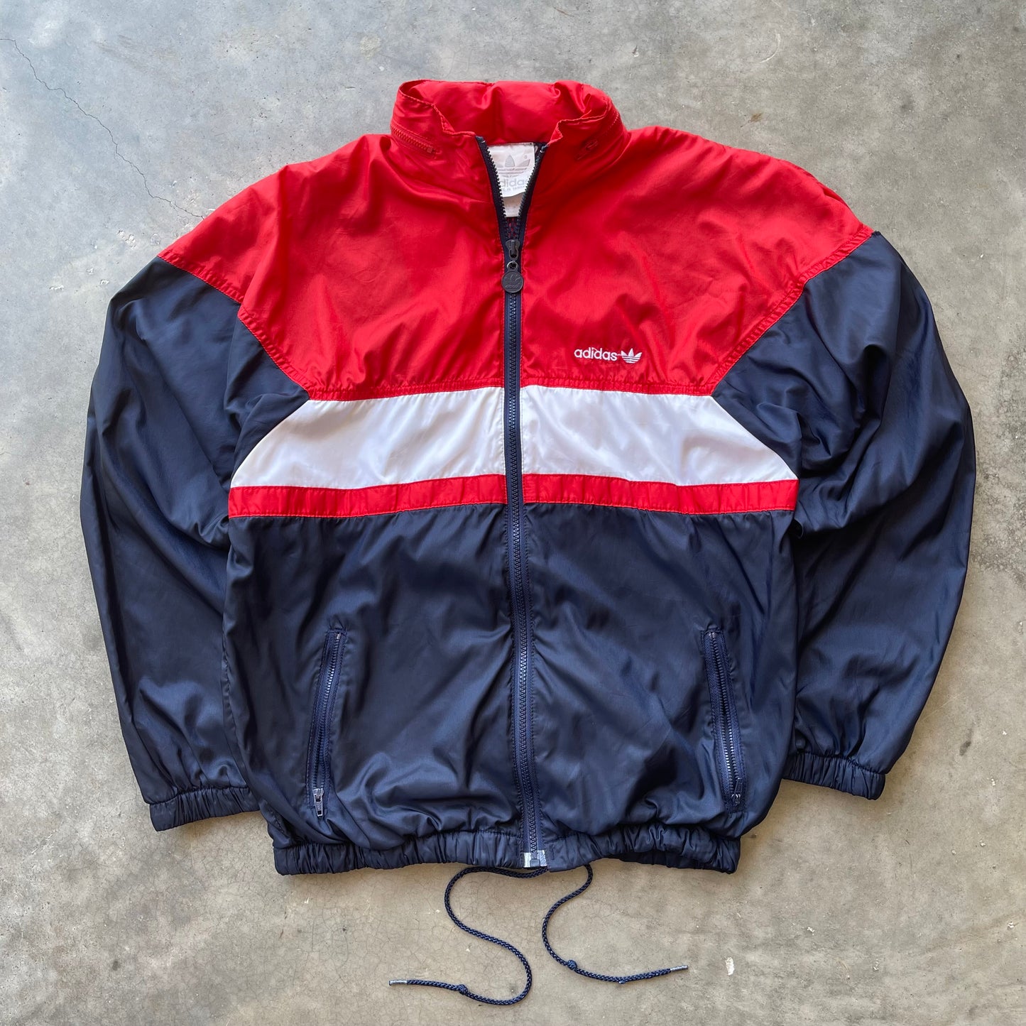 (M) 00s Adidas Multi Color Windbreaker Jacket