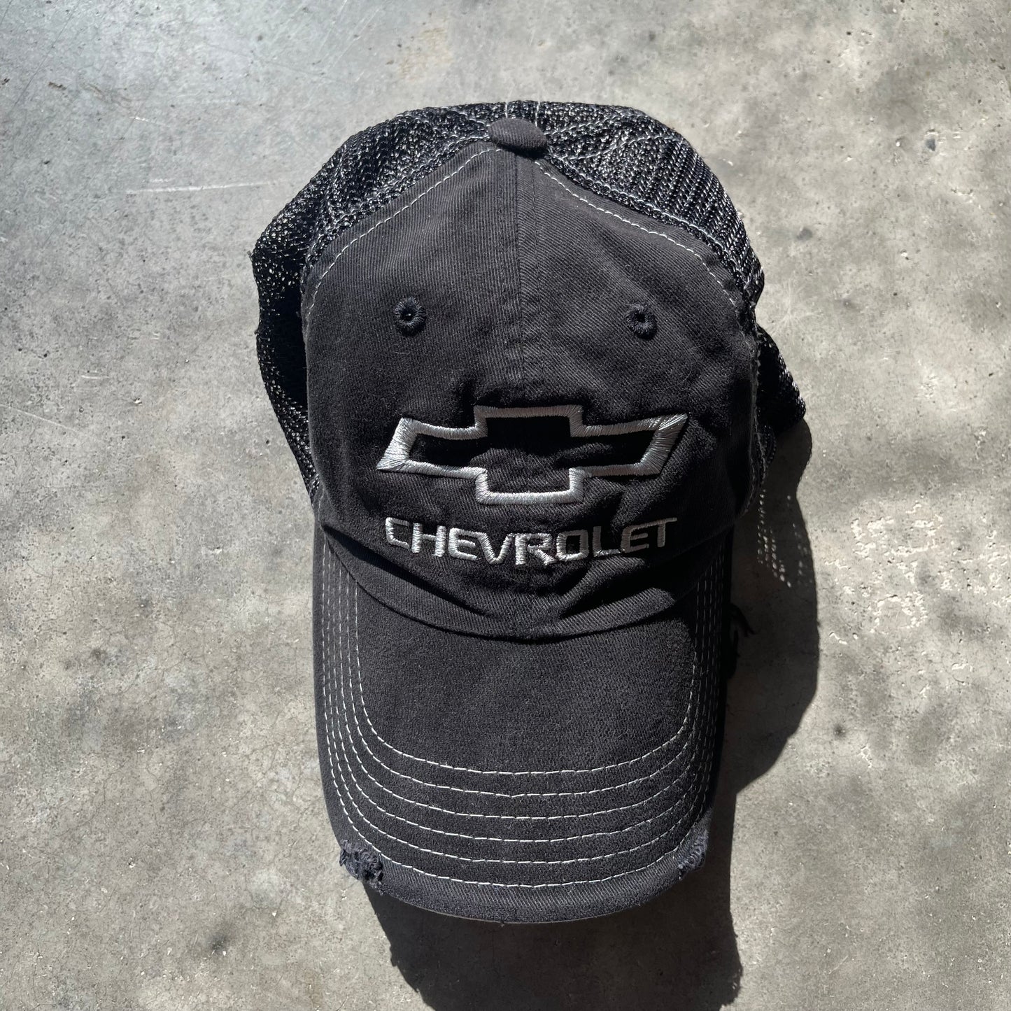 (OS) Chevrolet Embroidered Velcro Strap Hat