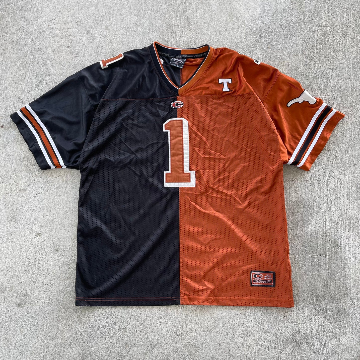(2XL) Texas Colorblock Football Jersey
