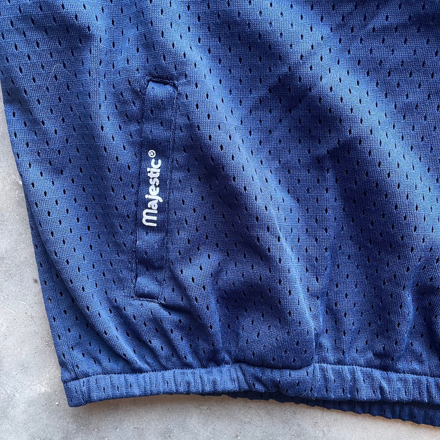 (XL) 90s Atlanta Braves Batting Practice Quarter Zip "Woods" Jersey