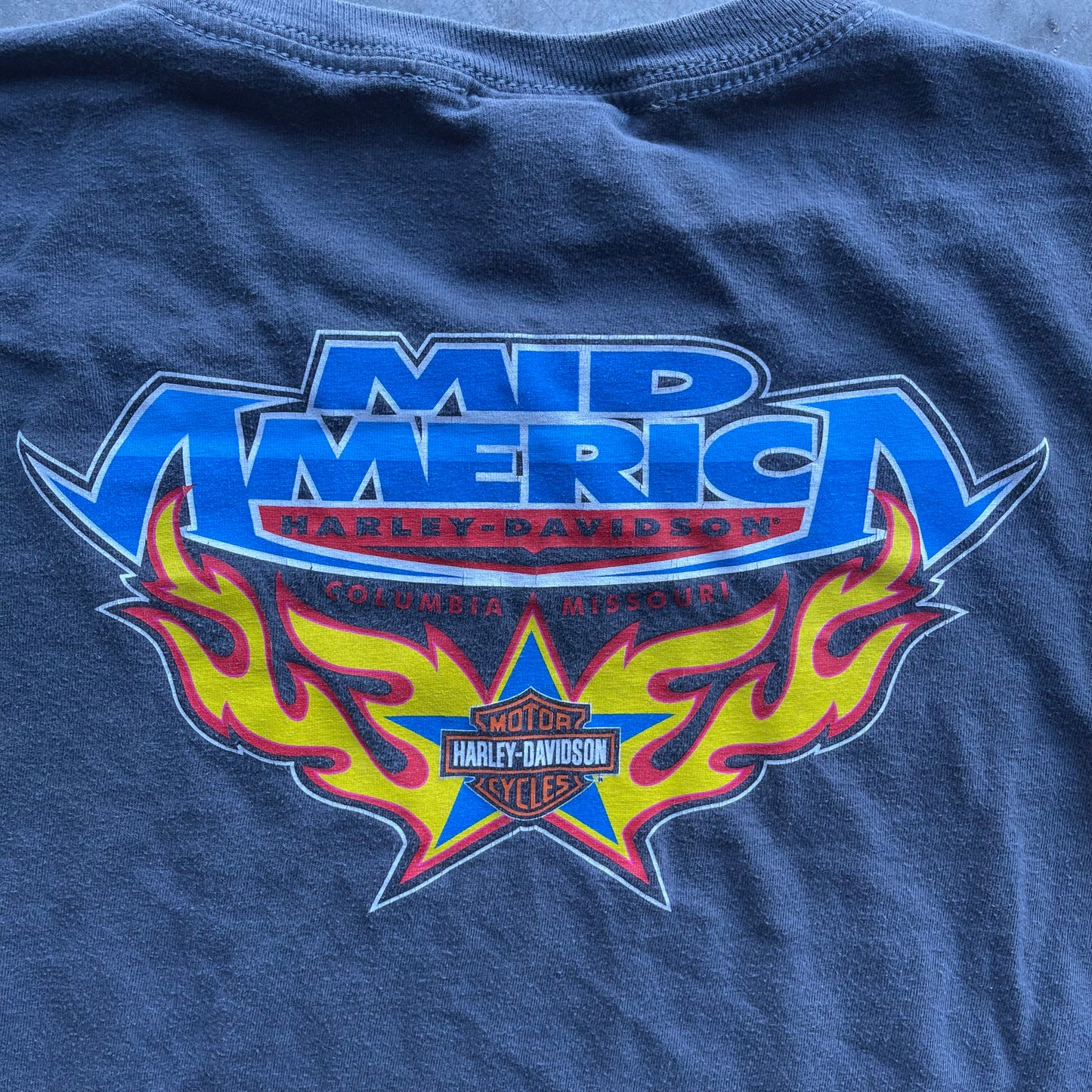 (M) Vintage Harley Davidson "Mid America" Tee