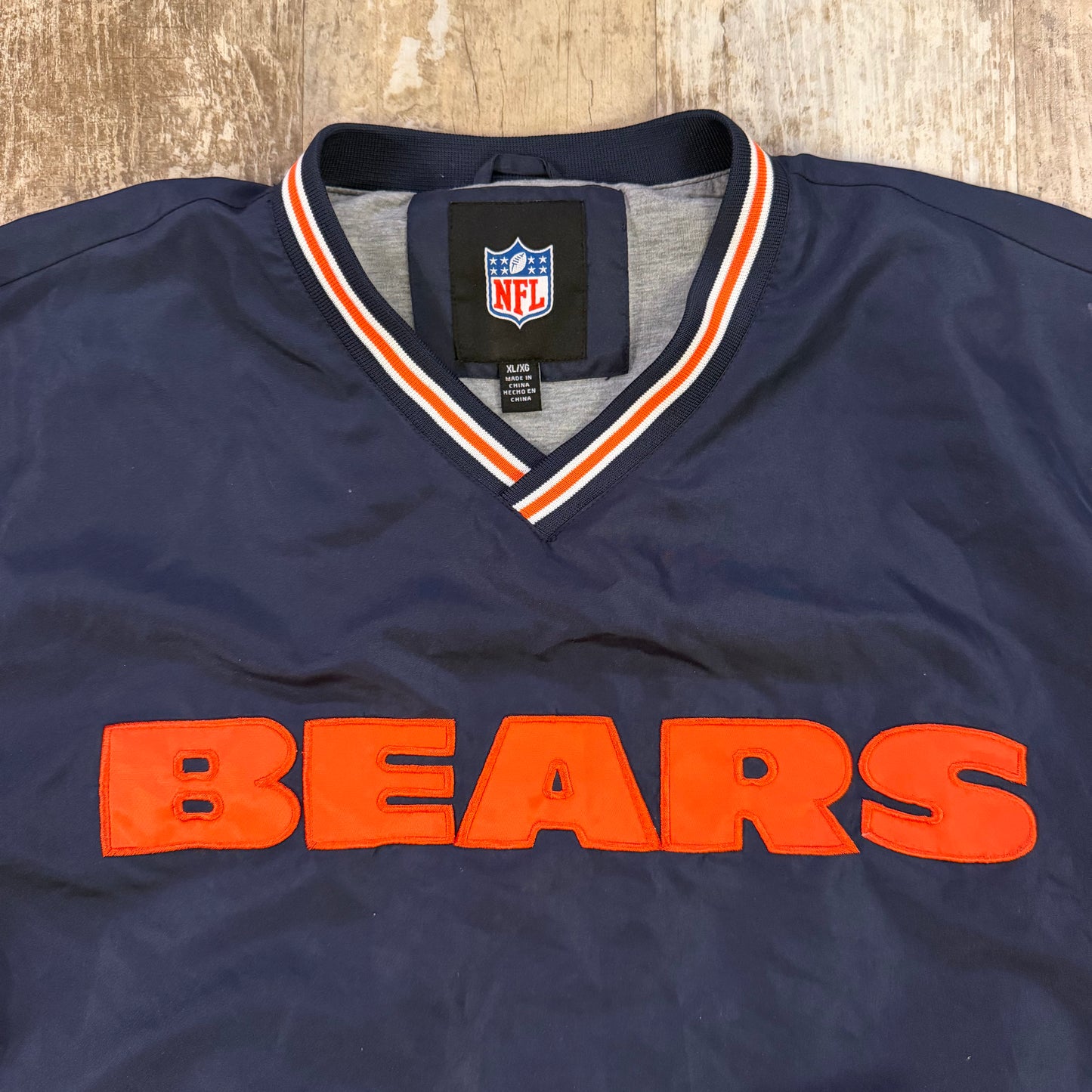 (XL) Vintage Chicago Bears Pullover Windbreaker