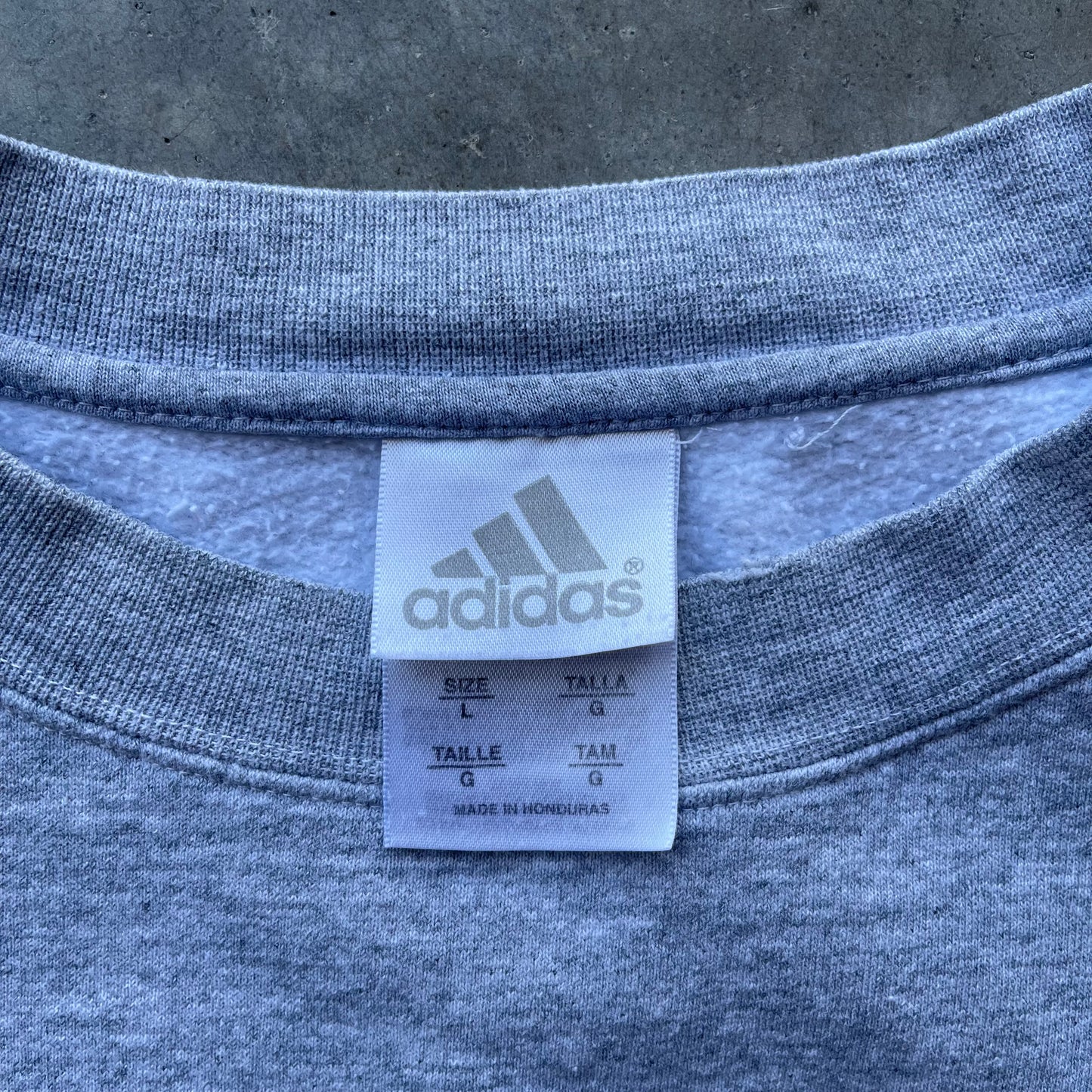 (L) 00s University of Miami Hurricanes Embroidered Adidas Crewneck