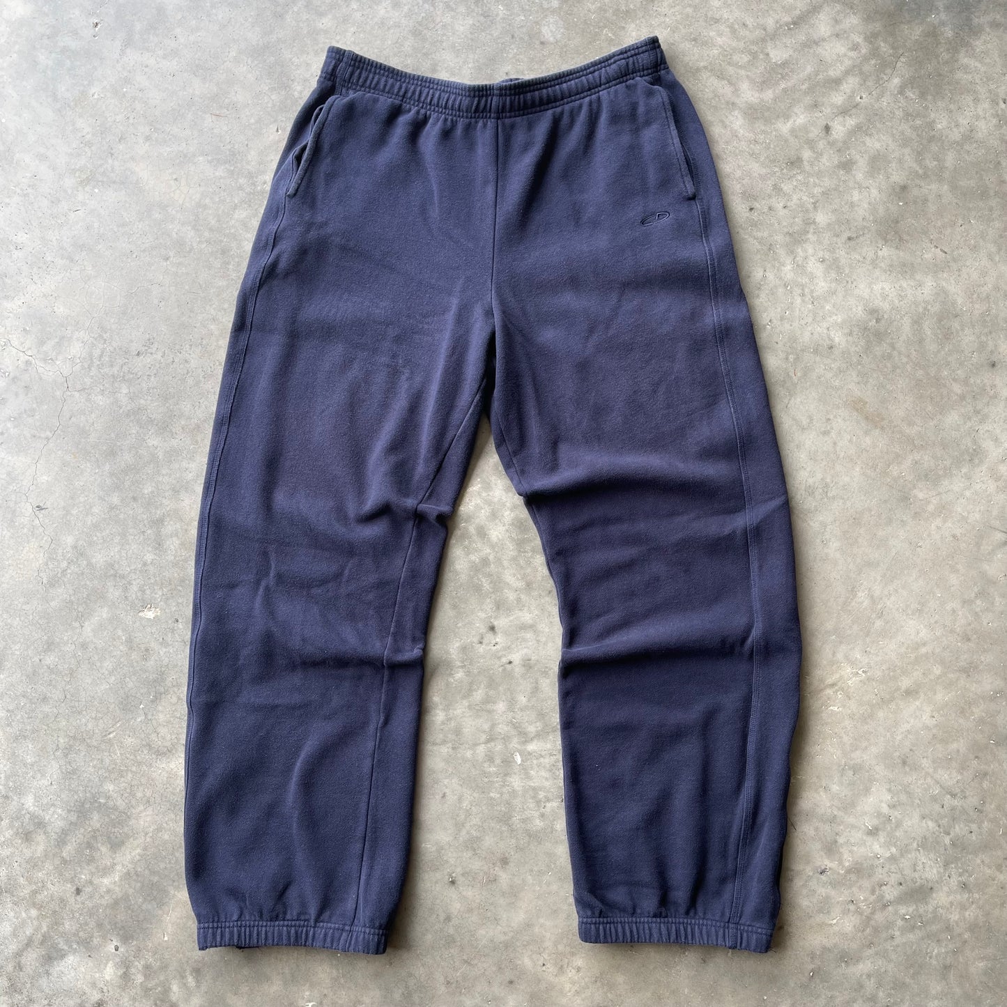 (L) 00s Champion Navy Blue Cotton Sweatpants