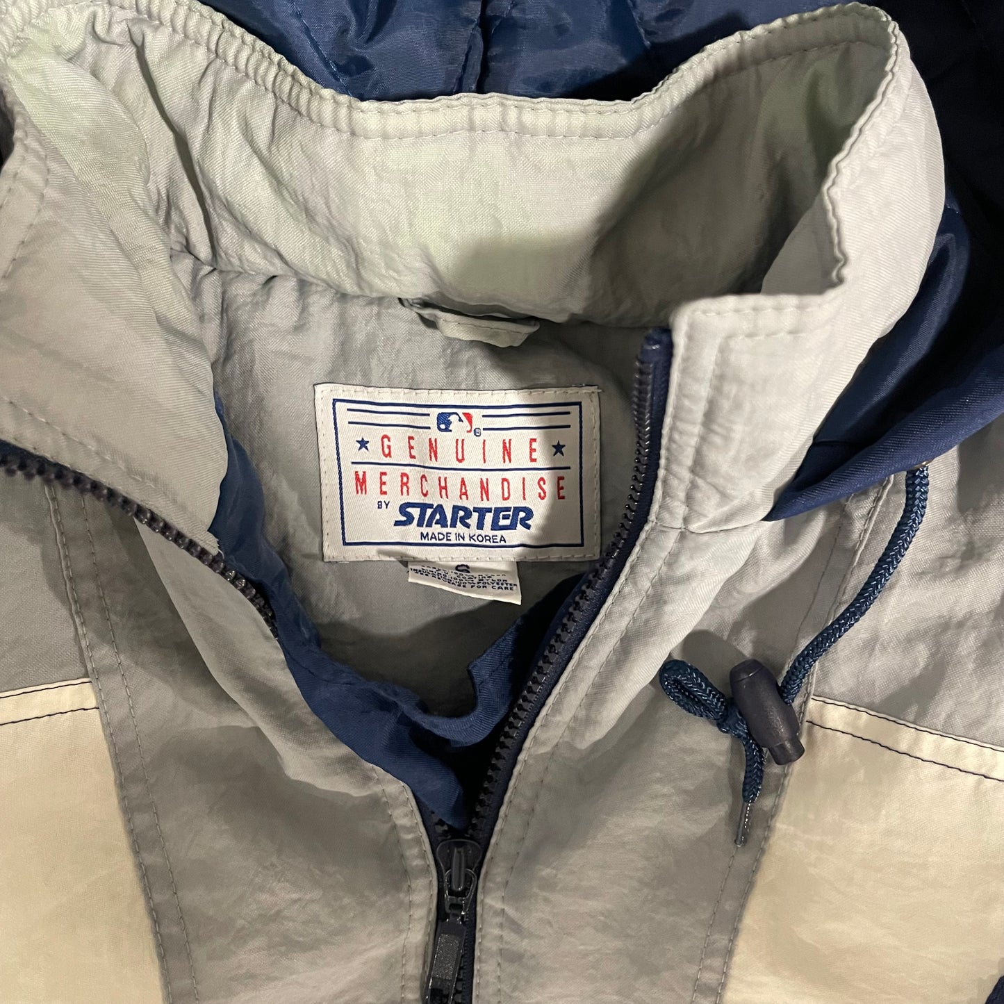 (S/M) 90s New York Yankees Pullover Puffer Jacket
