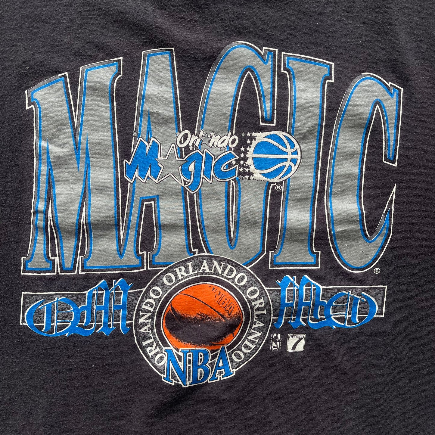 (XL/2XL) 90s Orlando Magic Logo 7 Graphic Tee