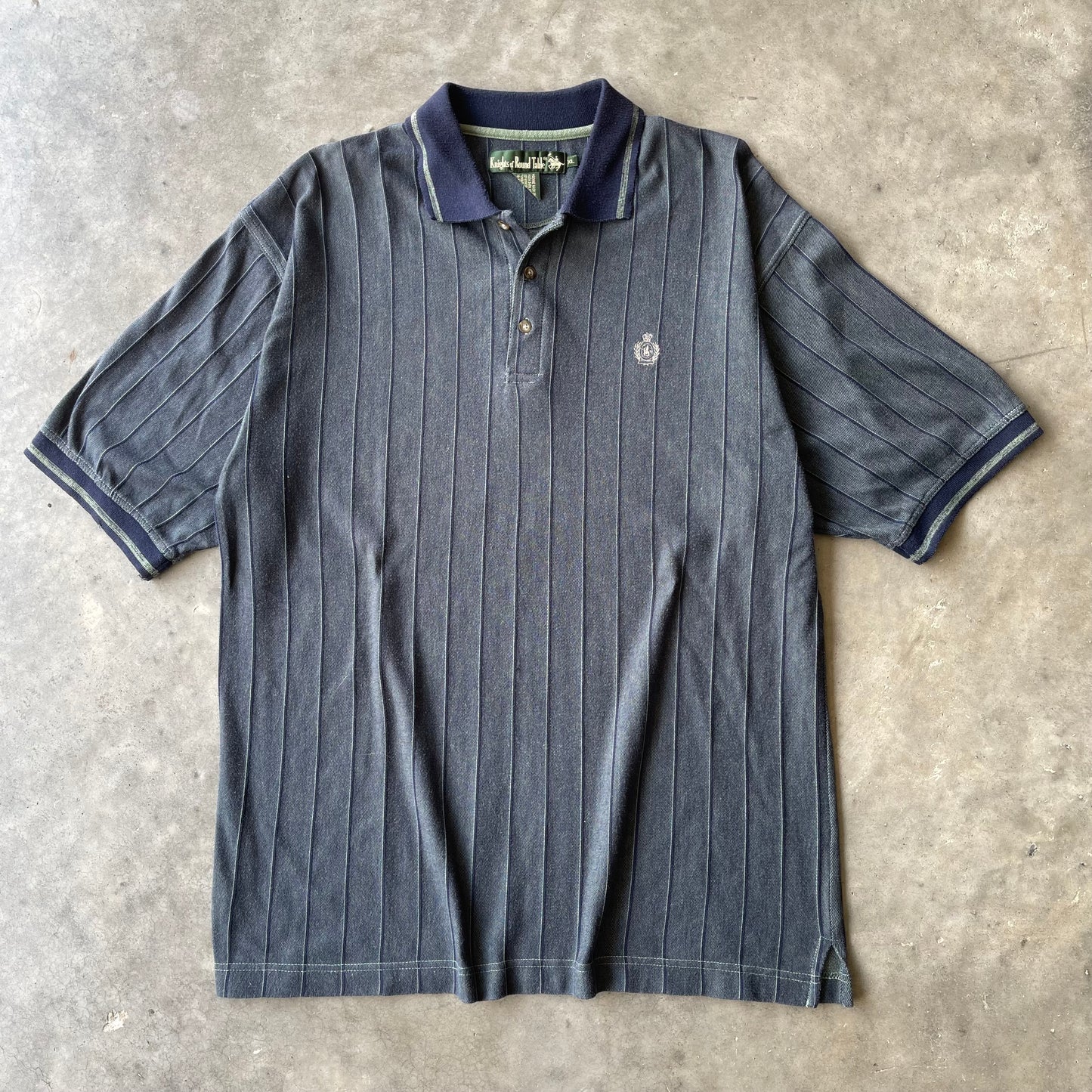 (XL) Vintage Striped Polo