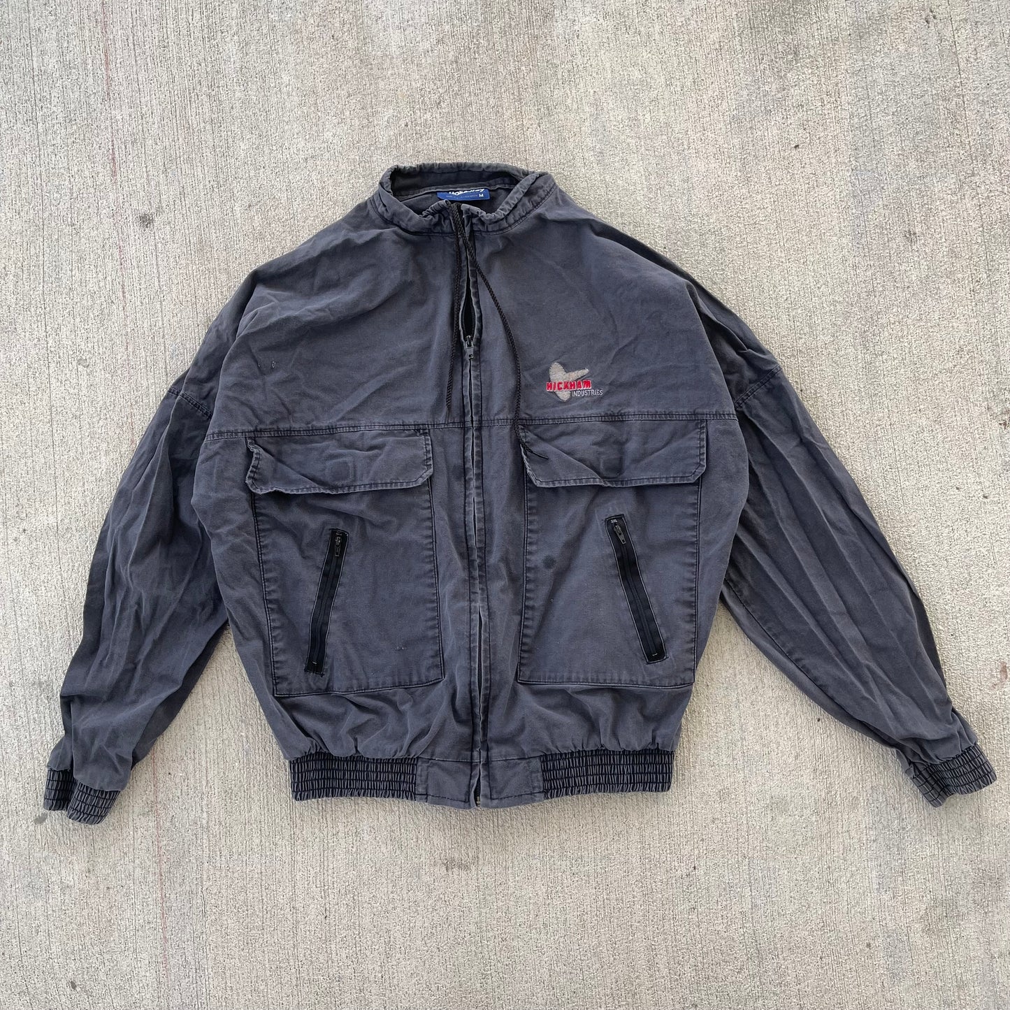 (S/M) 00s Grey Windbreaker Jacket