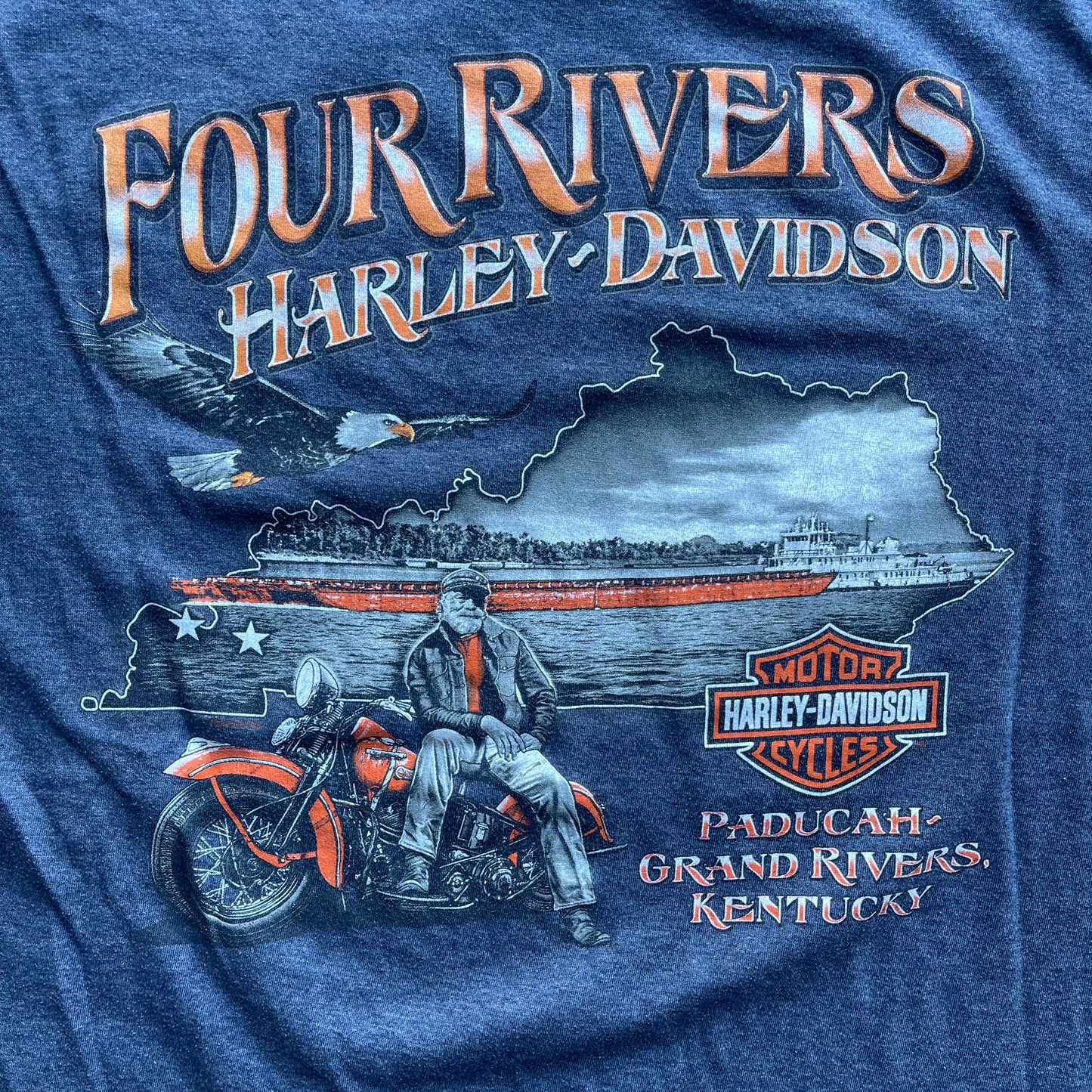(M) Harley Davidson Biker Girl Tee