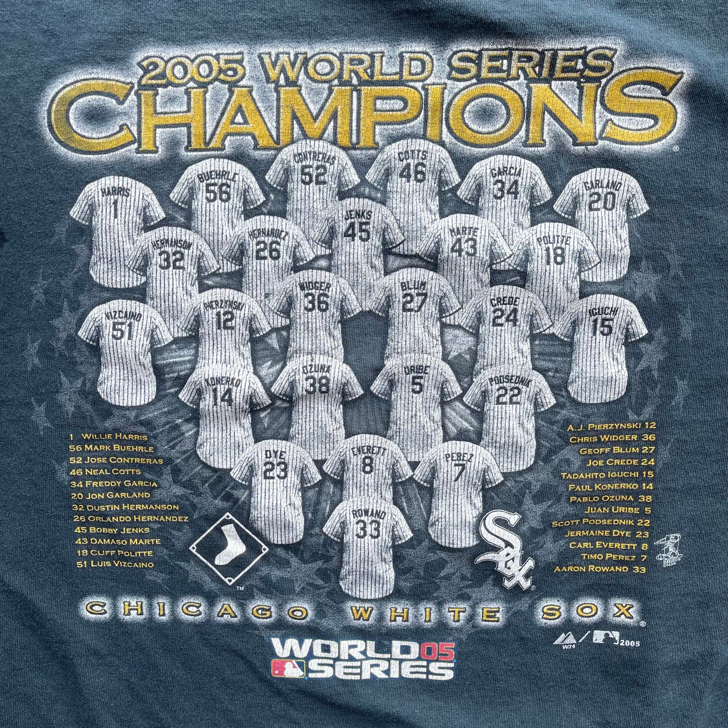(L) '05 Chicago White Sox World Series Champions Players Tee