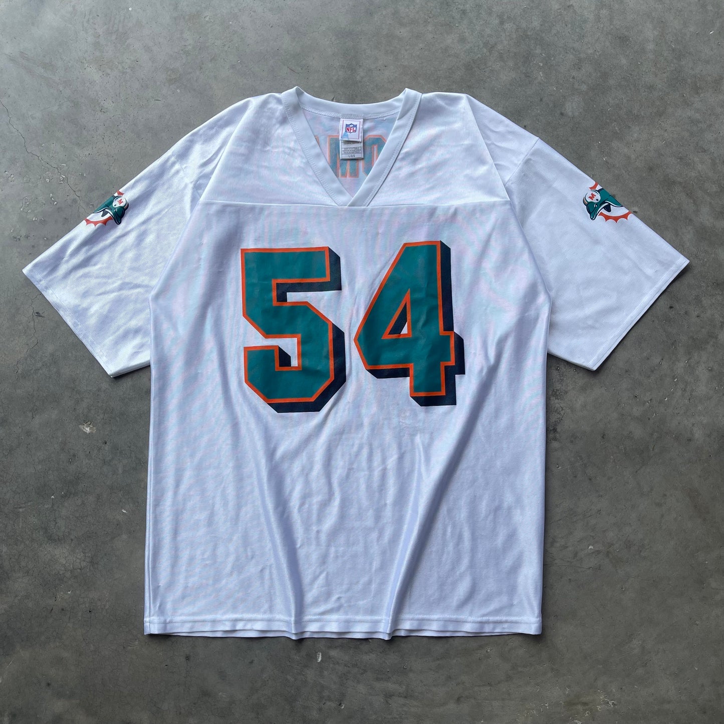 (L) 00s Miami Dolphins Zach Thomas Football Jersey