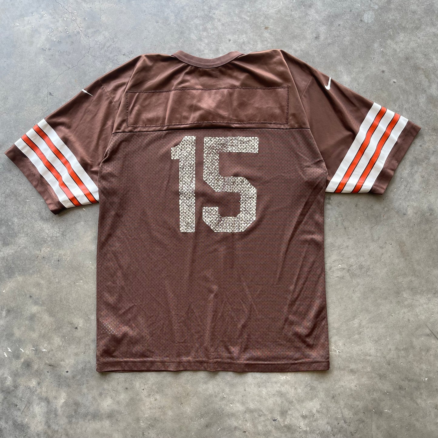(XL) 00s Cleveland Browns "Midwest Express" Graphic Nike Football Jersey