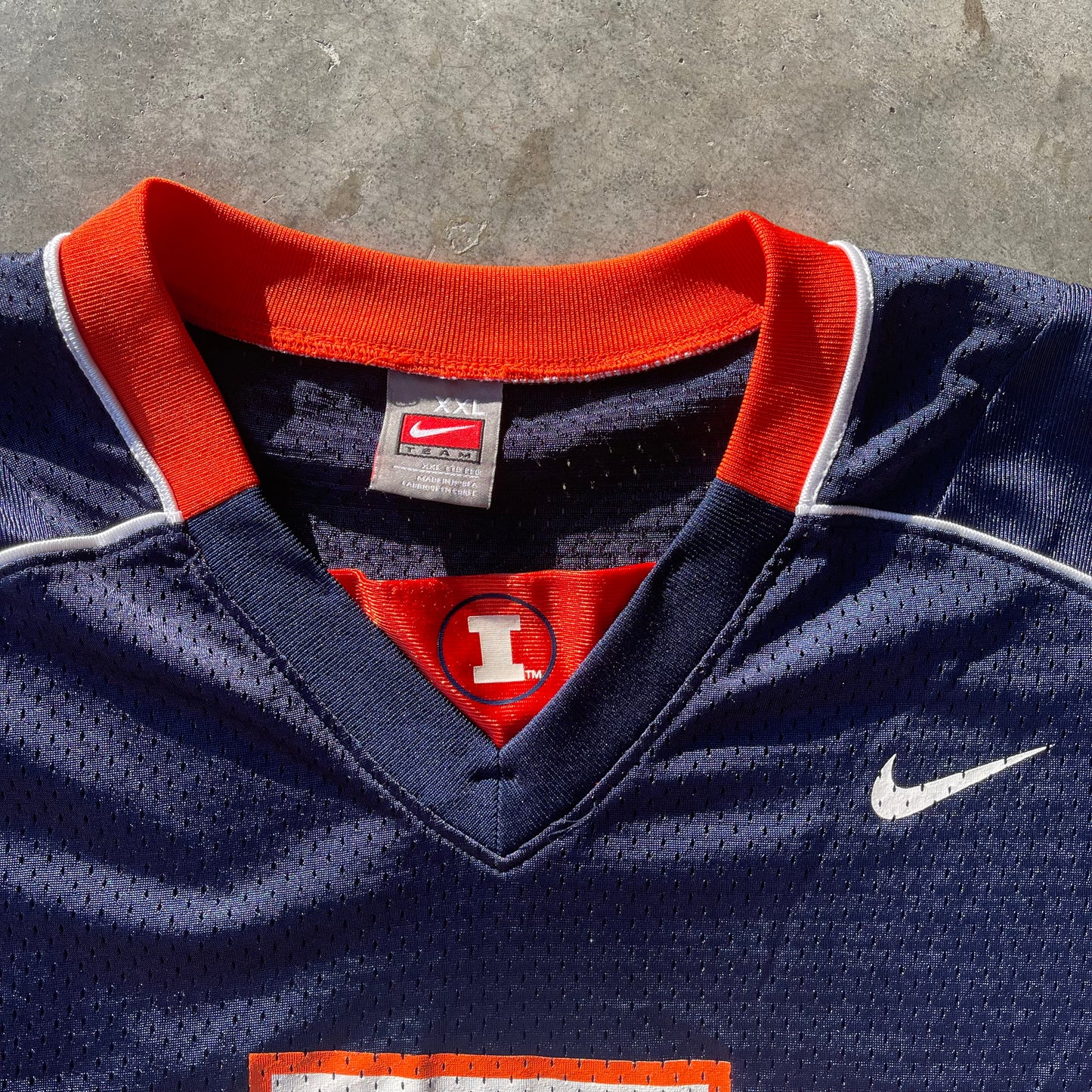 (2XL) 00s Nike University of Illinois Football Jersey