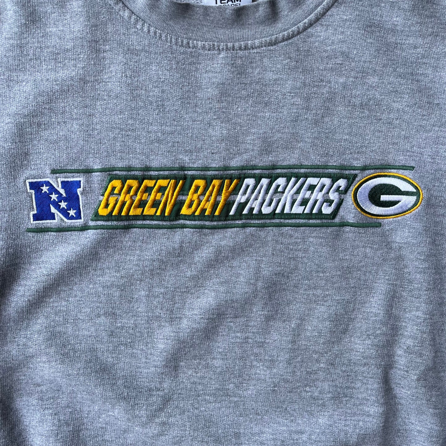 (L) 00s Green Bay Packers Embroidered Crewneck