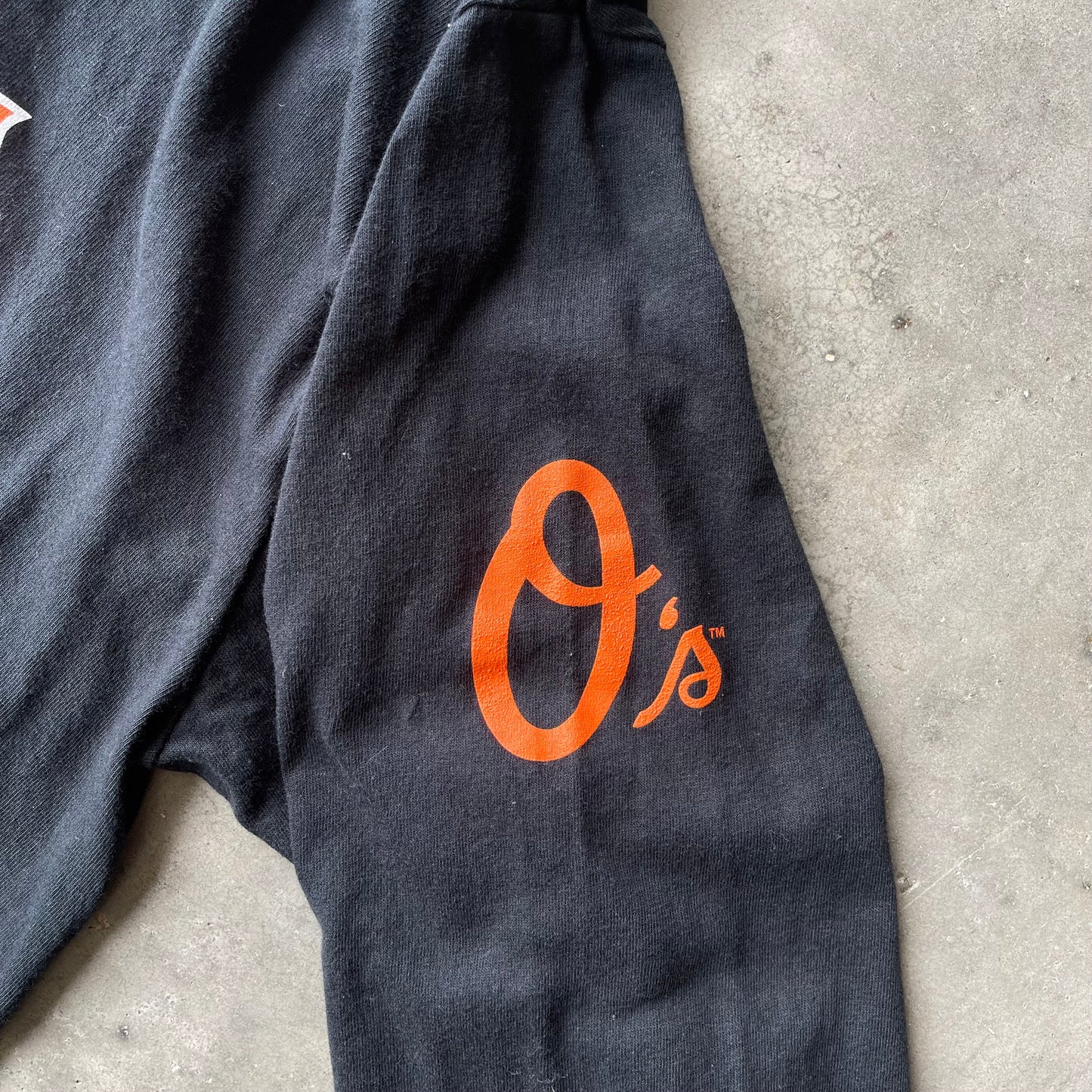 (M) '08 Nike Baltimore Orioles MLB Center Swoosh Long Sleeve Tee