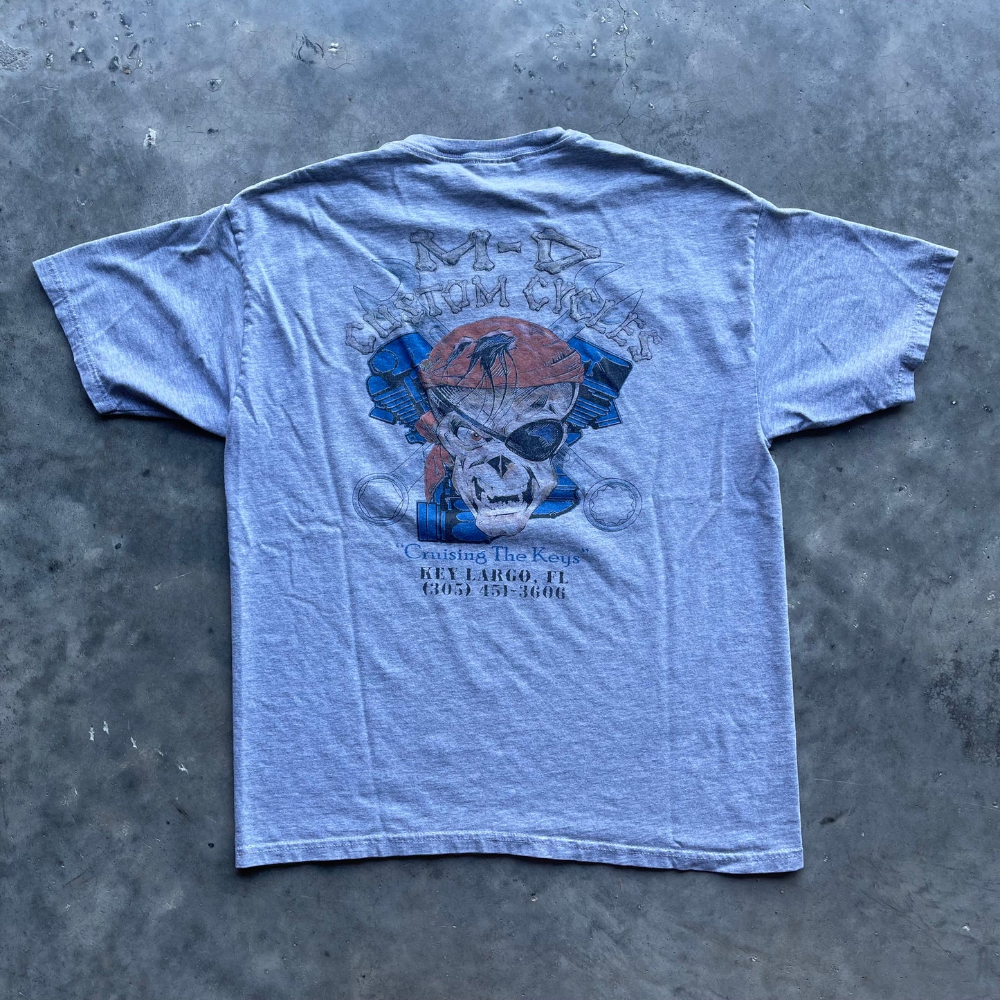 (M) Vintage Harley Davidson Custom Cycles Tee