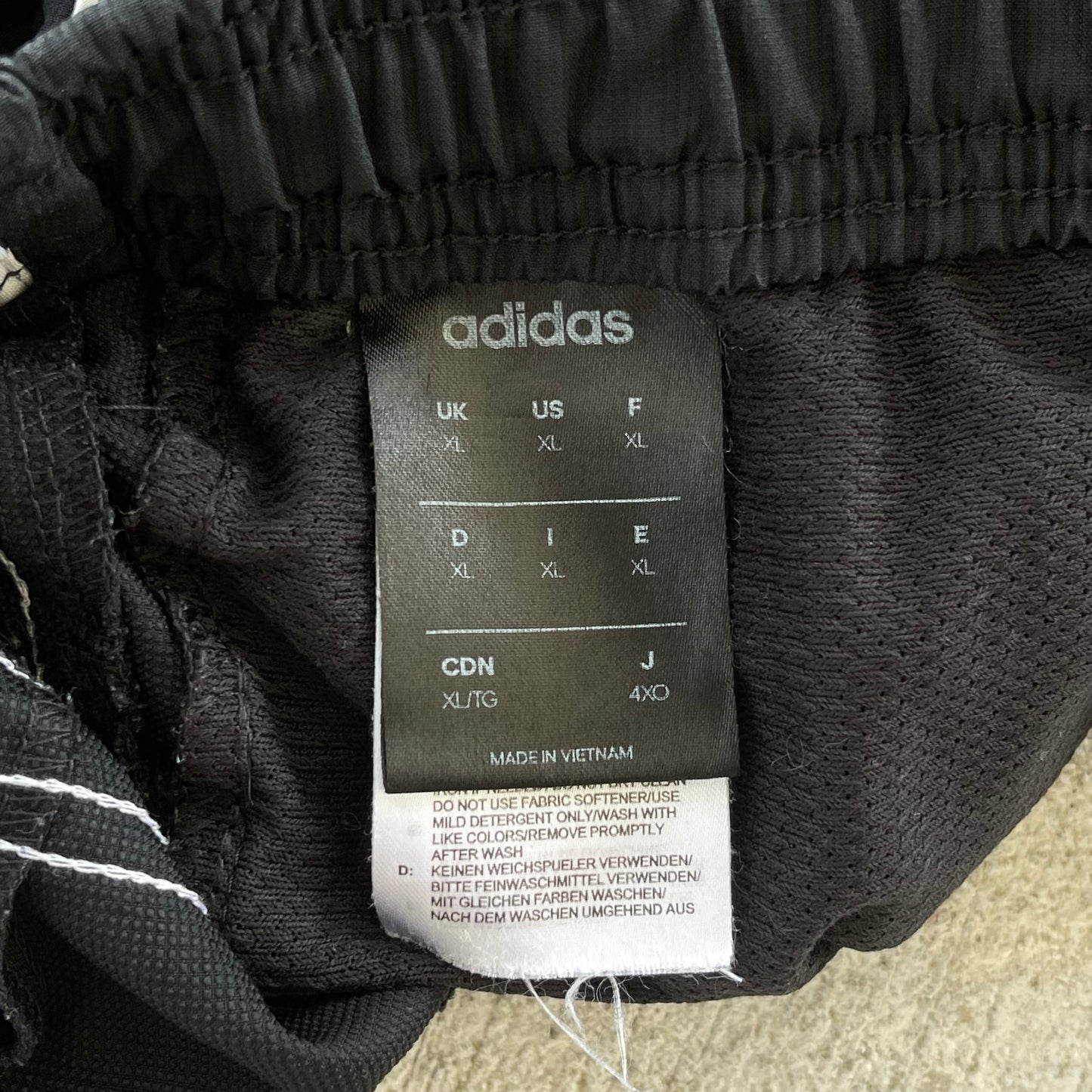 (XL) Adidas Black Track Pants
