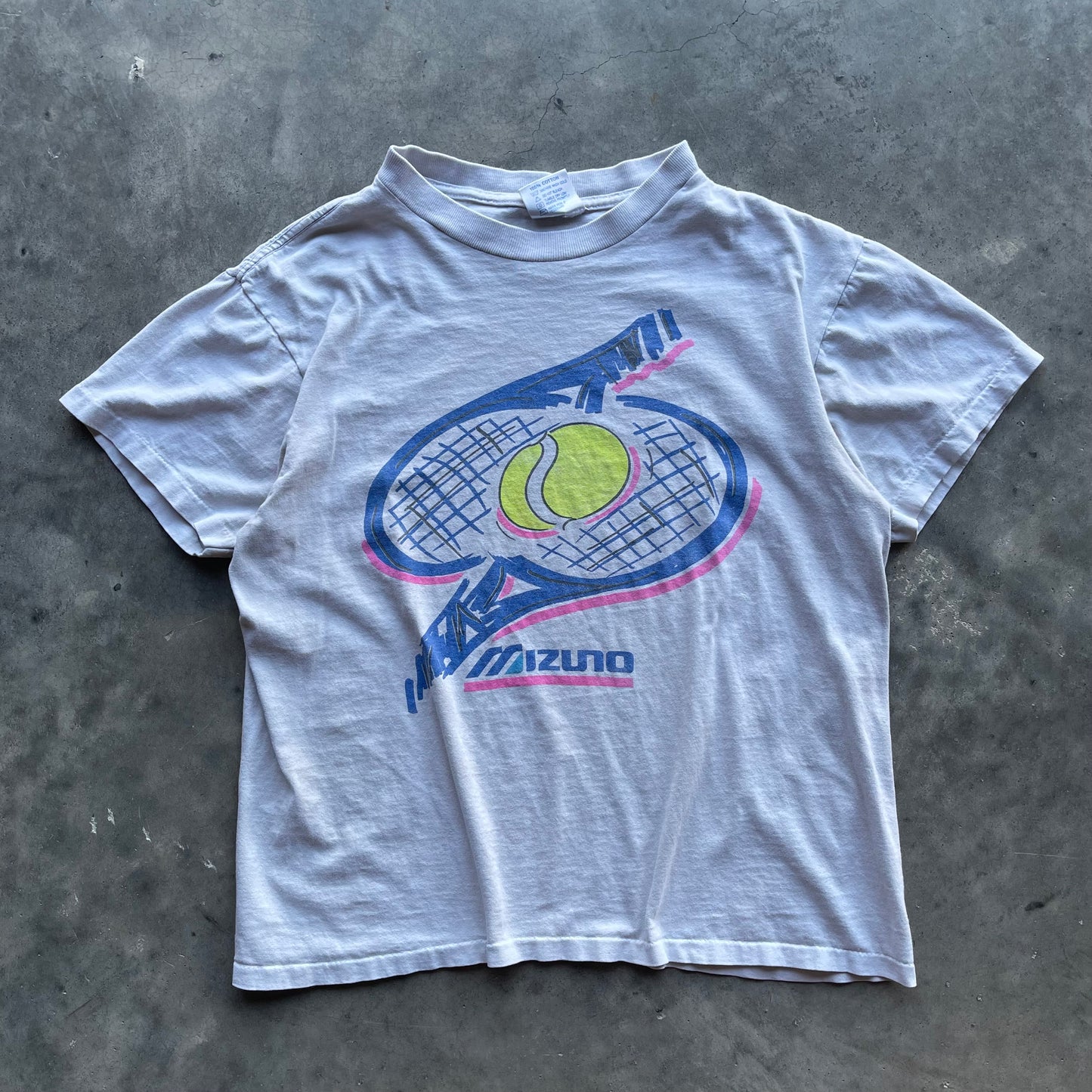 (M) 90s Mizuno Tennis Cropped Tee