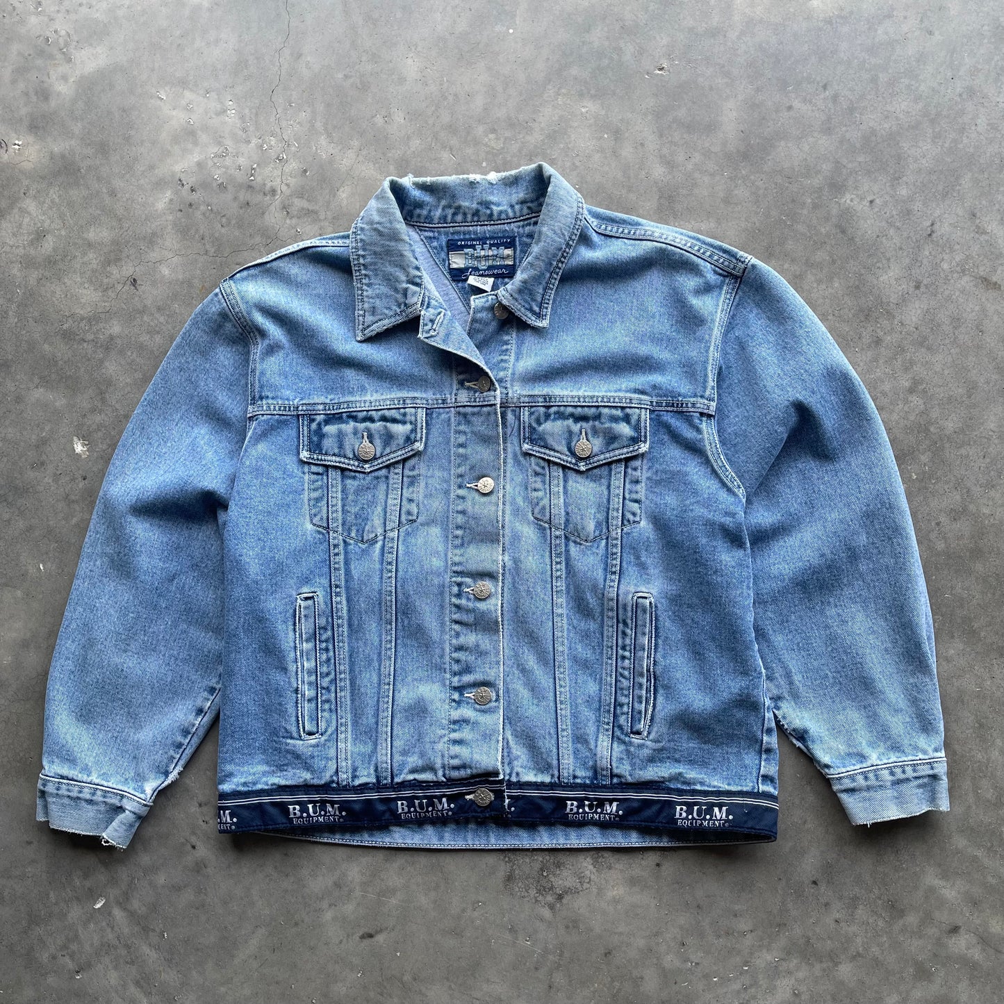 (L) Vintage B.U.M. Equipment Denim Jacket