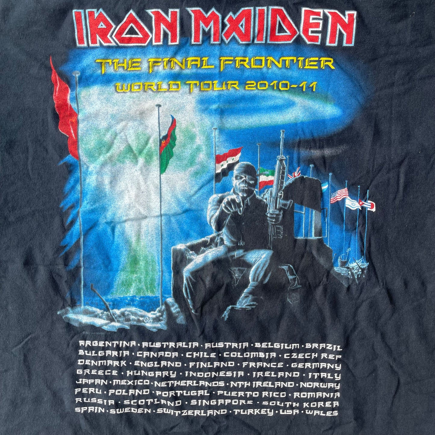 (L) 2010 Iron Maiden "The Final Frontier World Tour" Tee
