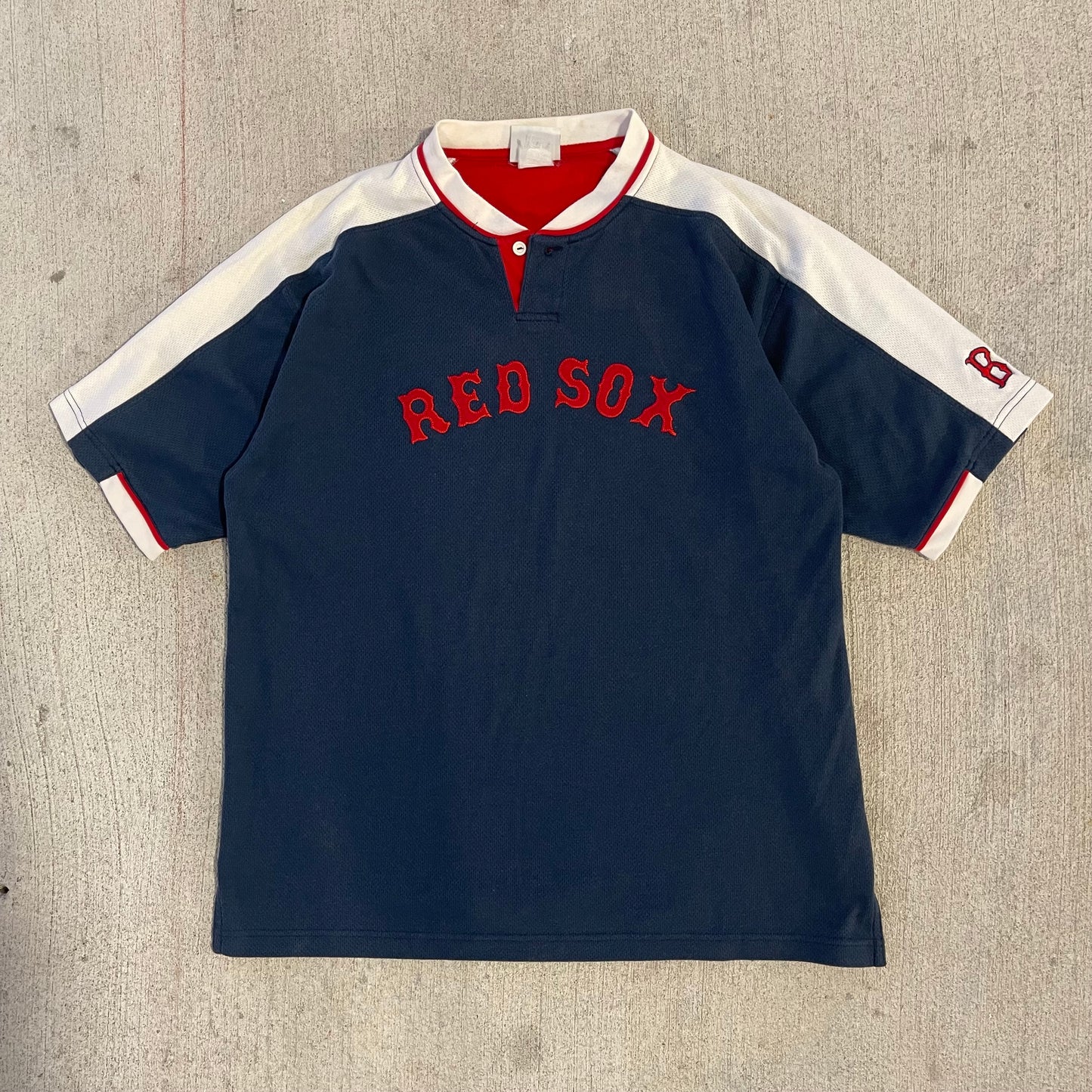 (M/L) 00s Boston Red Sox Henley Tee
