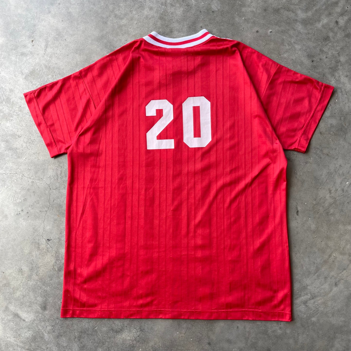 (XL) 90s Adidas Numbered Red Soccer Jersey