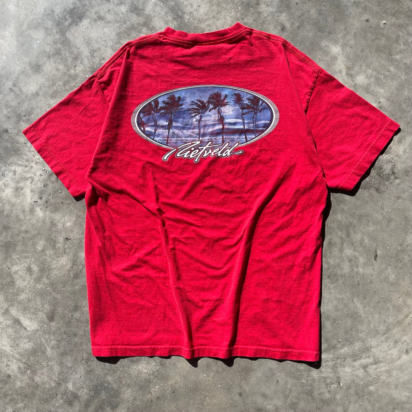 (XL) Y2K Rietveld Palm Tree Girls Surfer Graphic Tee