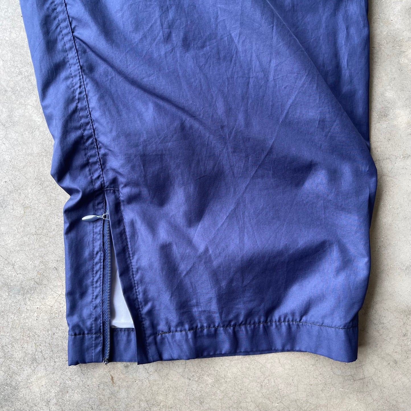 (L) 90s Adidas Navy Blue Polyester Track Pants