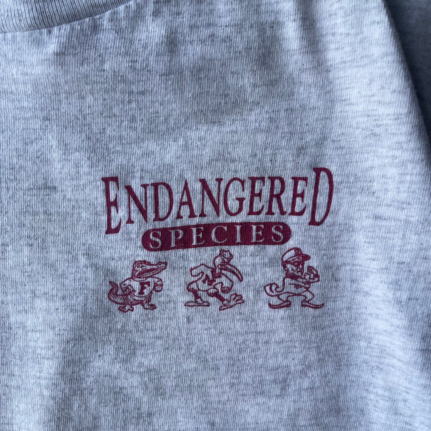 (M) 90s FSU "Endangered Species" Funny Rivalry Tee