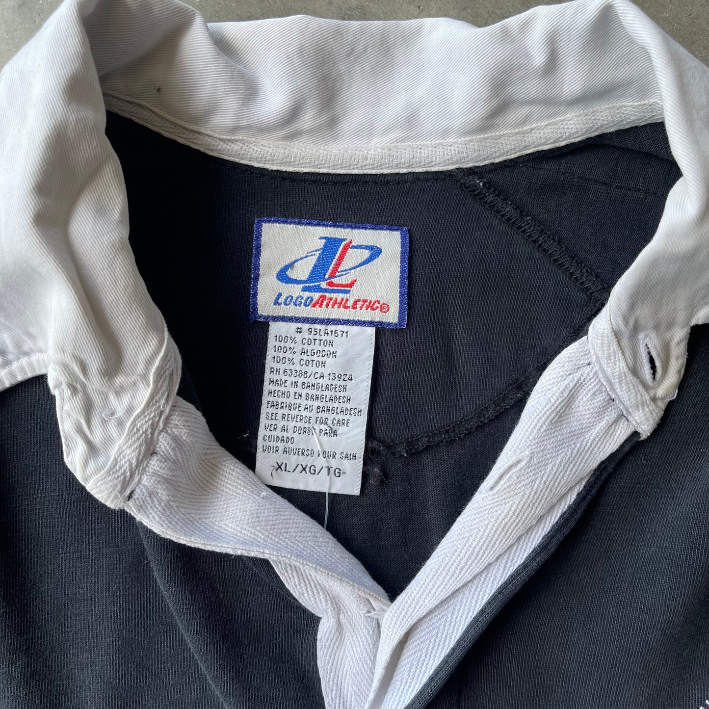 (XL) ‘96 Super Bowl Rugby Polo Long Sleeve Tee