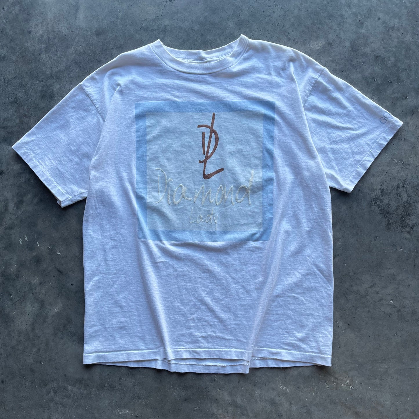 (L/XL) 90s "Diamond Lady" Box Logo Tee