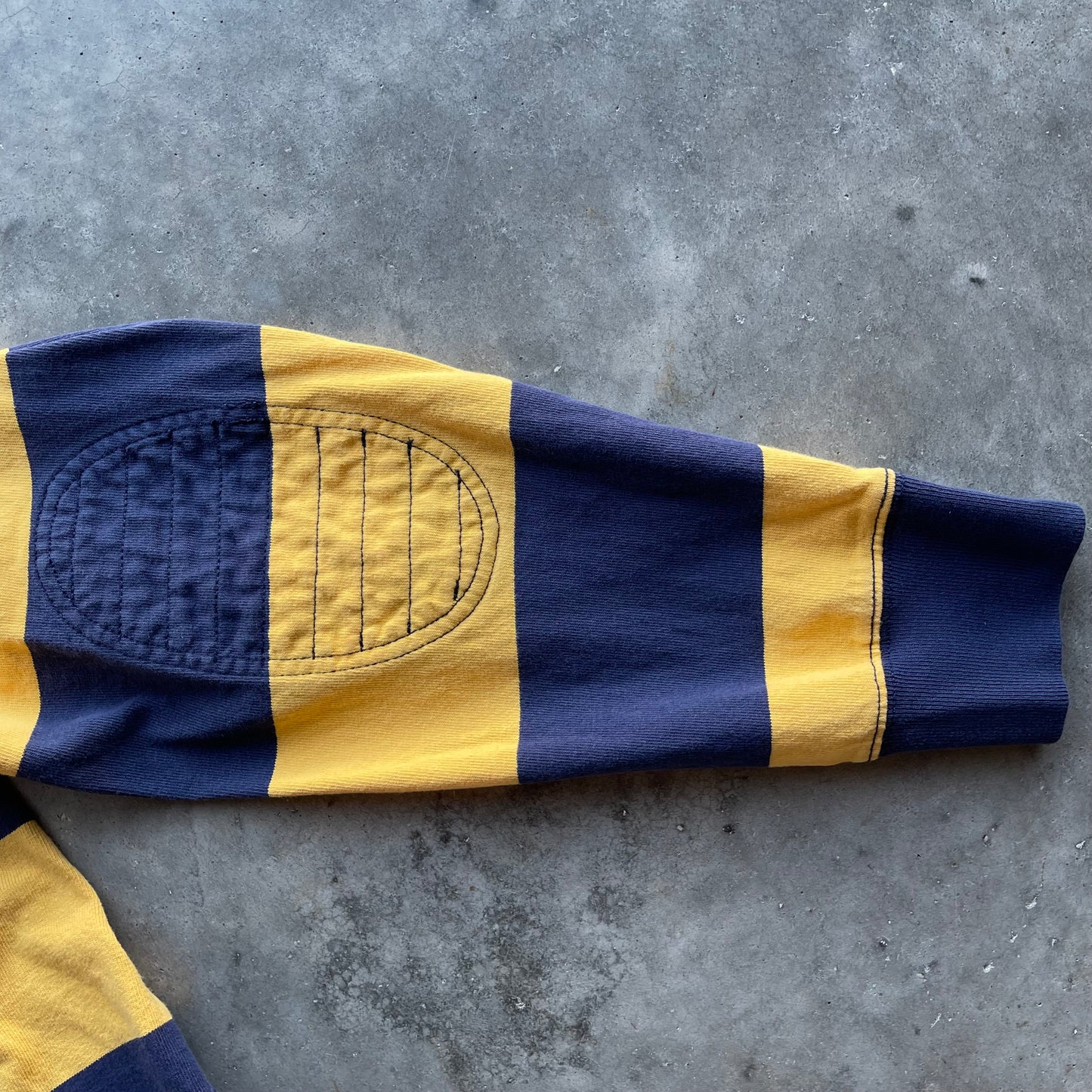 (XL) Polo Ralph Lauren Yellow Striped Rugby Long Sleeve