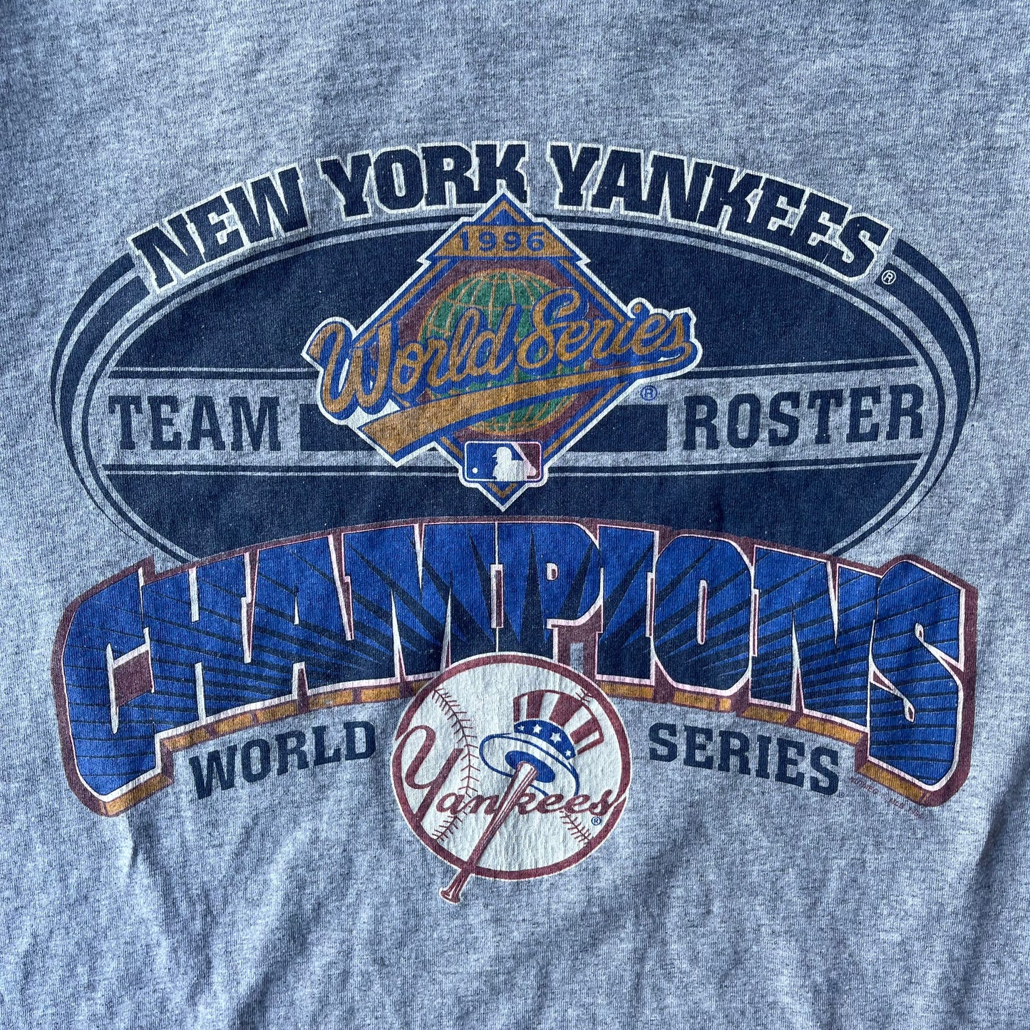 (XL) '96 New York Yankees Team Roster World Series Champions Tee
