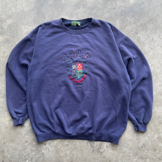 (XL) Vintage Golf Embroidered Crewneck