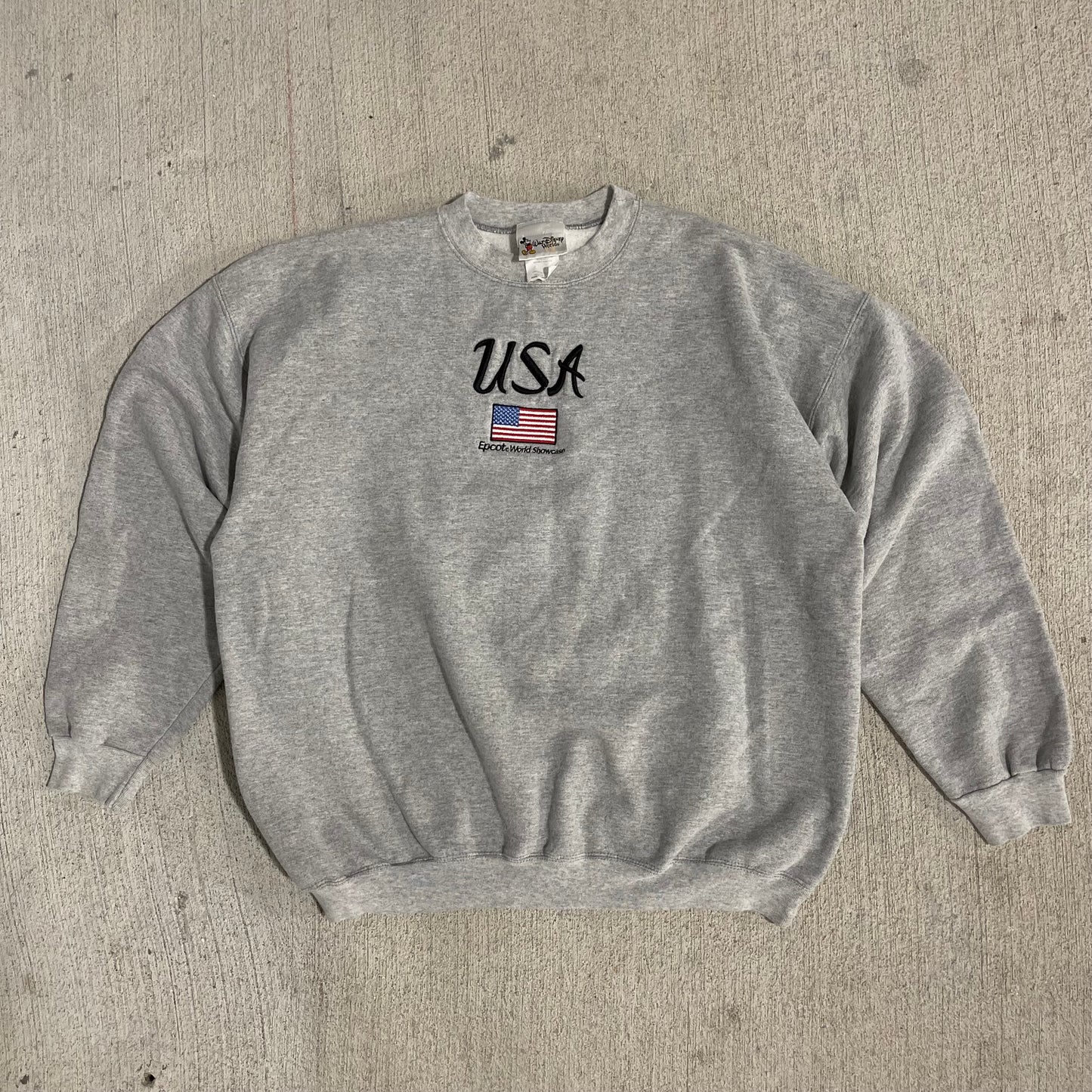 (M/L) 90s Epcot USA Disney Crewneck