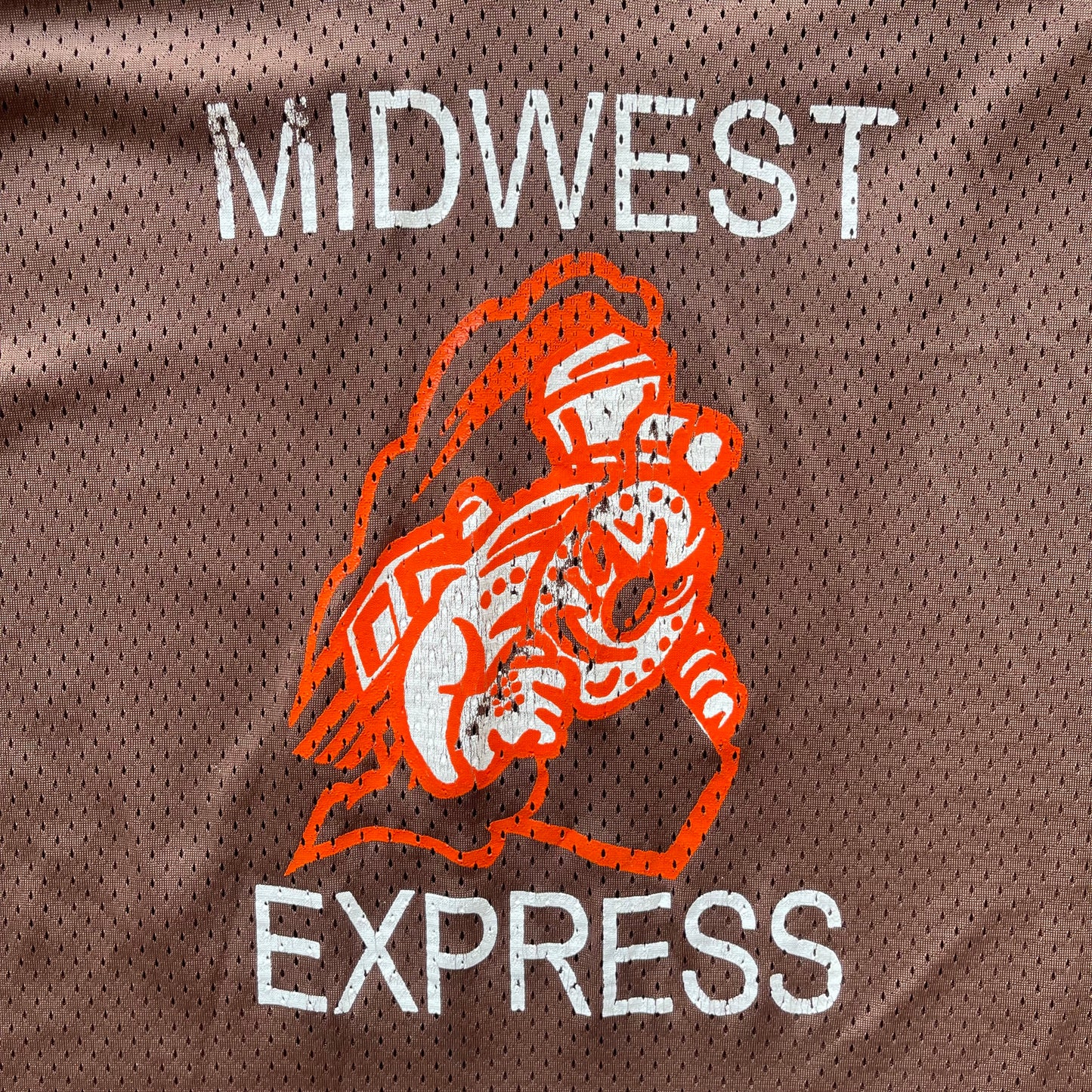 (XL) 00s Cleveland Browns "Midwest Express" Graphic Nike Football Jersey