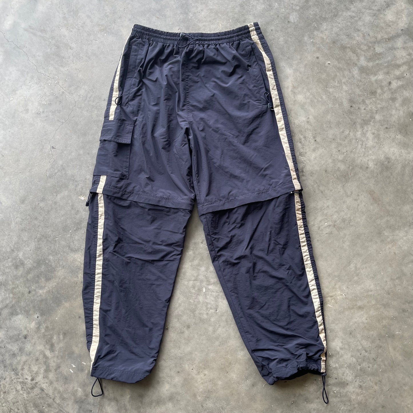 (L) 90s 2 in 1 Detachable Track Pants and Shorts
