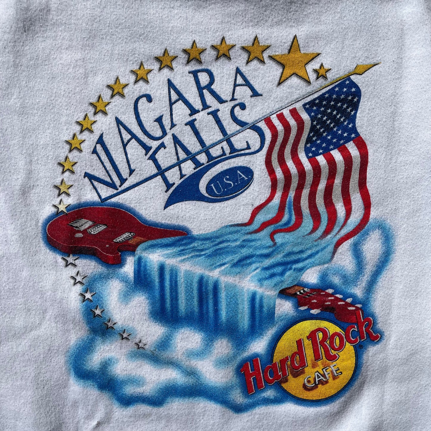 (XL) 90s Hard Rock Cafe Niagara Falls, NY Guitar Graphic Crewneck