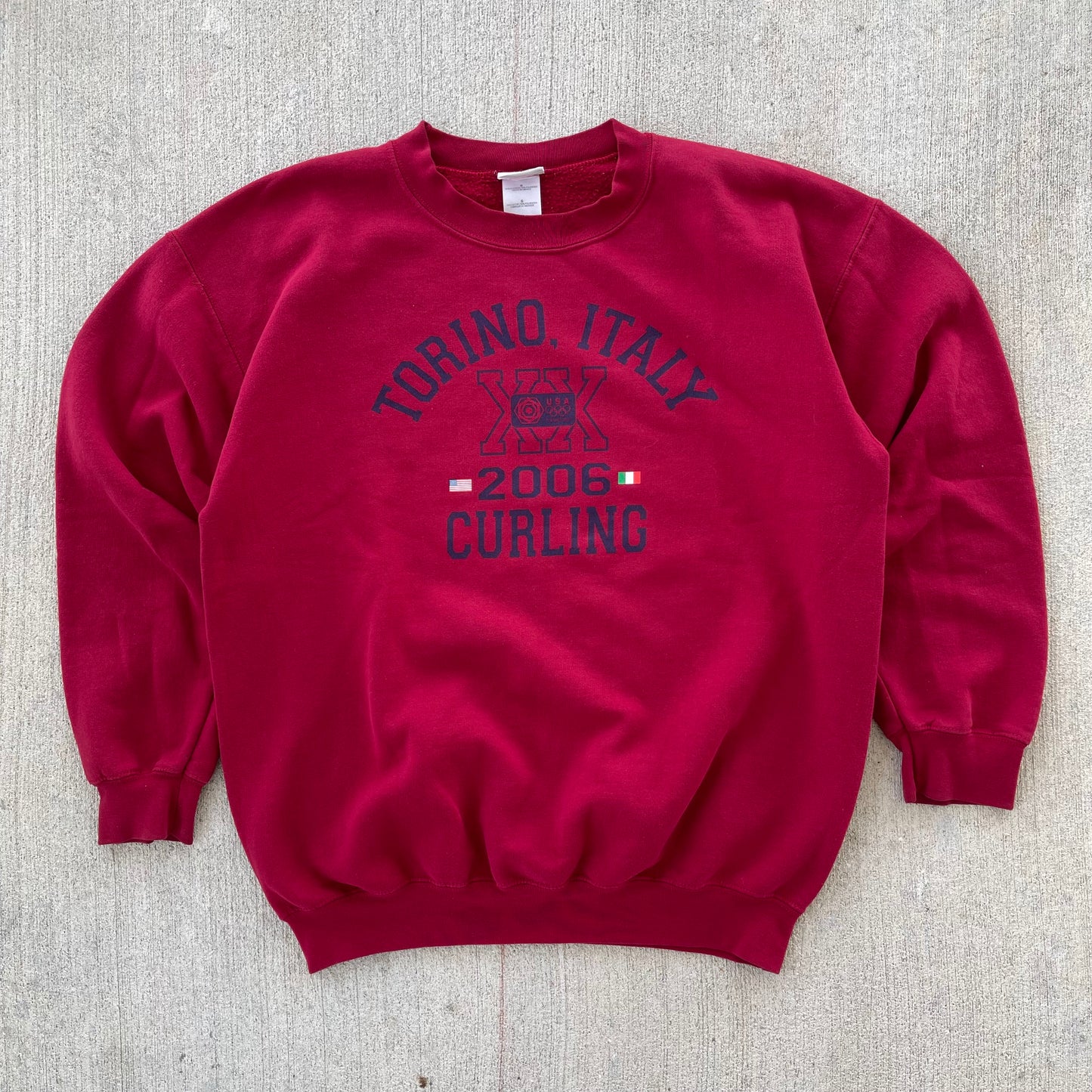 (L) 2006 USA Olympics Torino, Italy Curling Crewneck