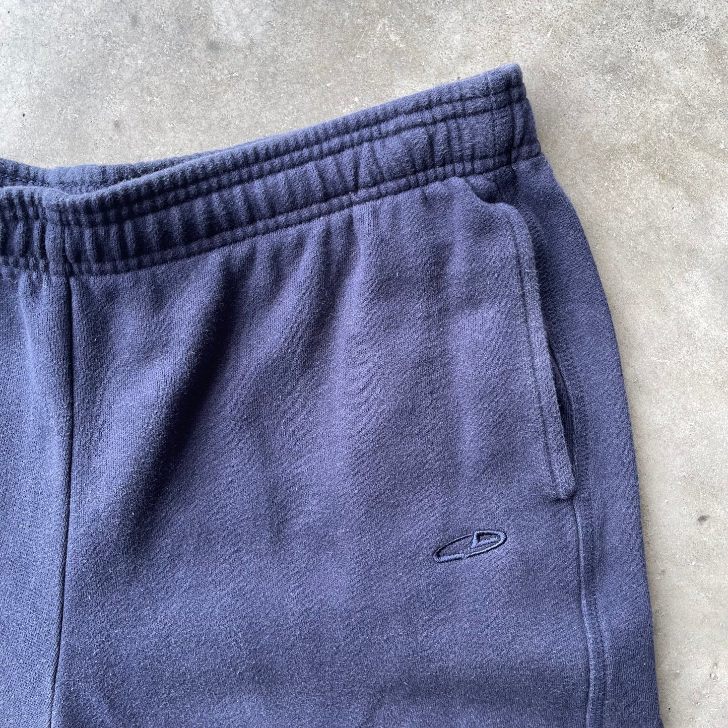 (L) 00s Champion Navy Blue Cotton Sweatpants