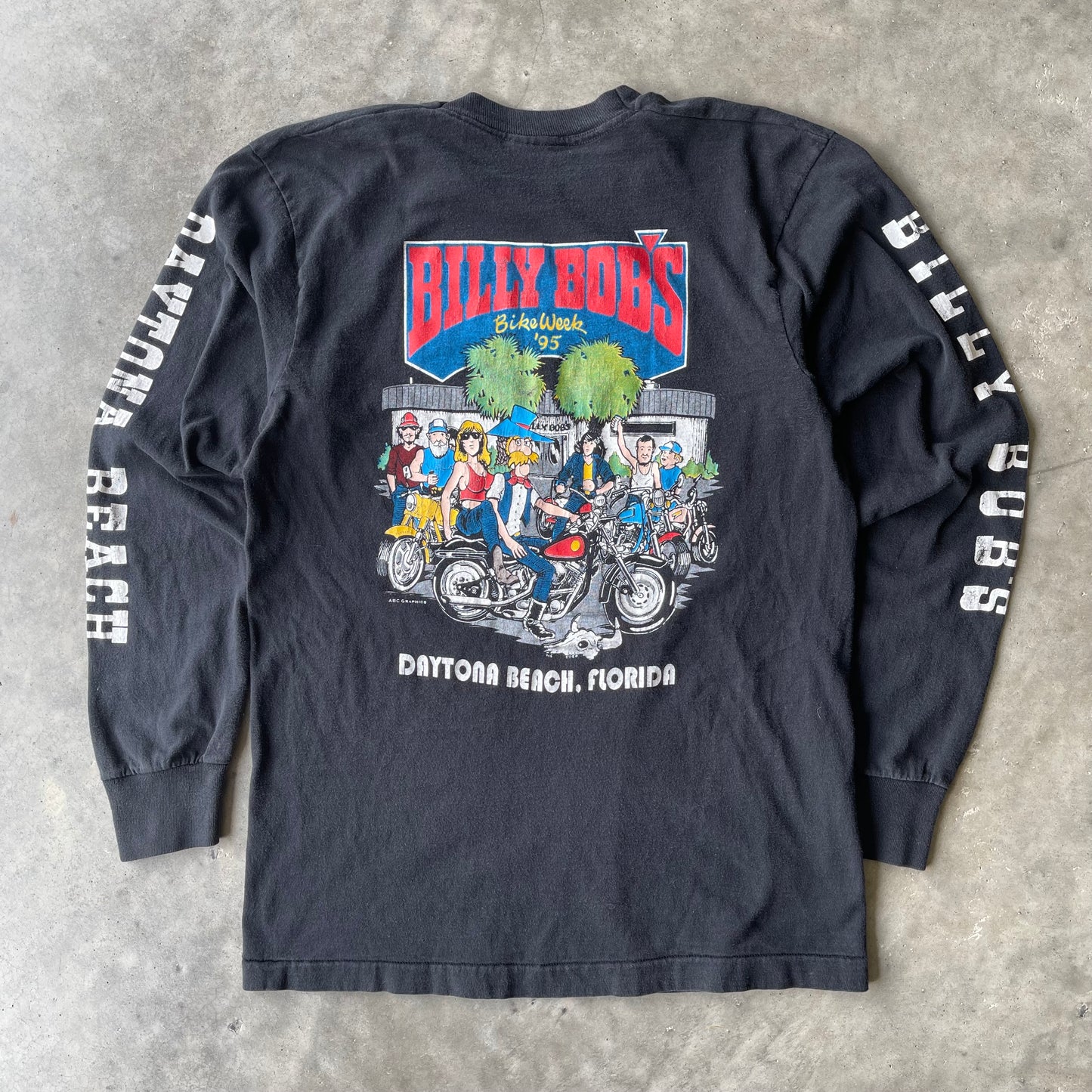 (M) '95 Billy Bob's Bike Week Long Sleeve Tee